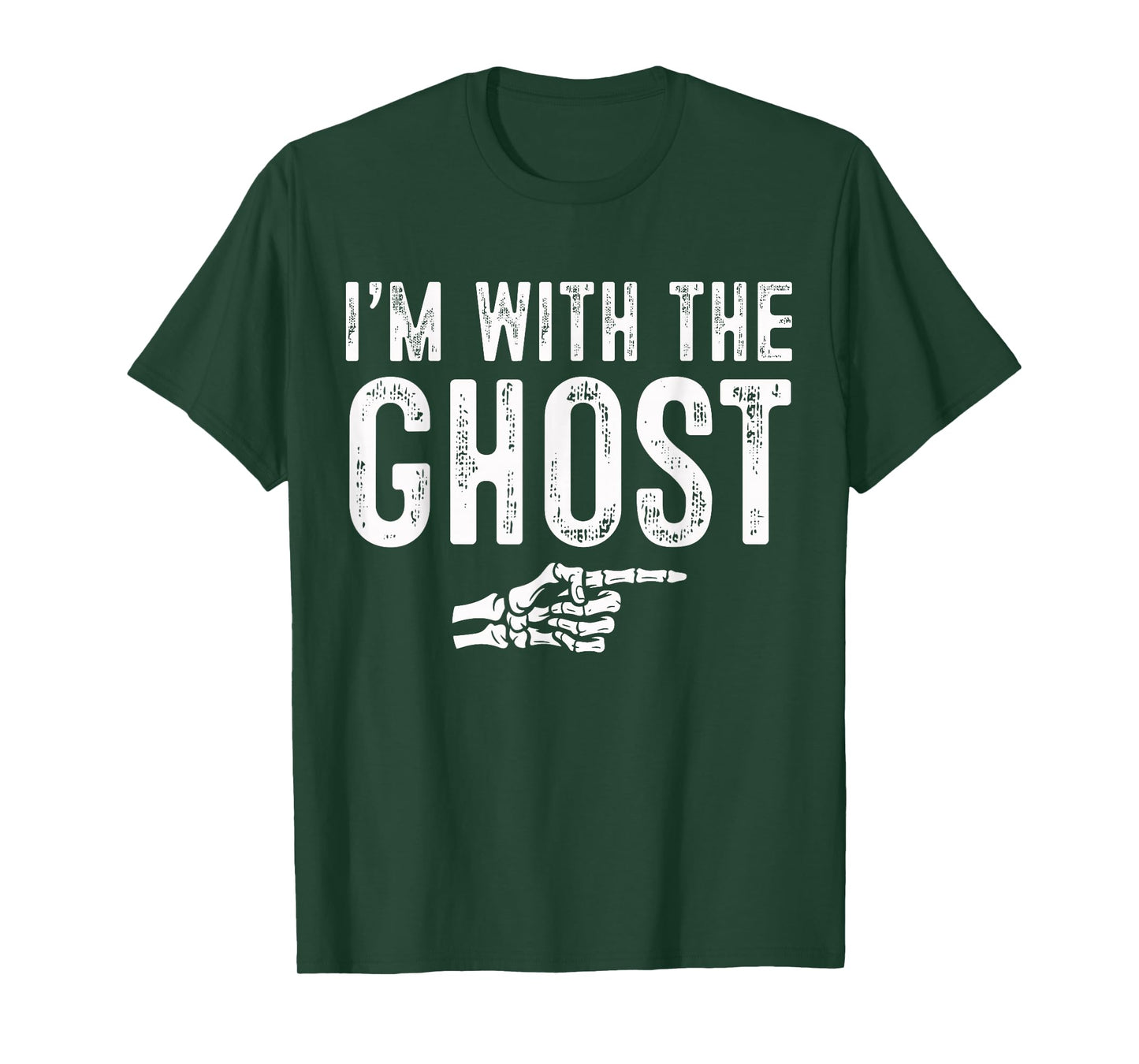 I'm with The Ghost Easy Costume Halloween Couples Matching T-Shirt