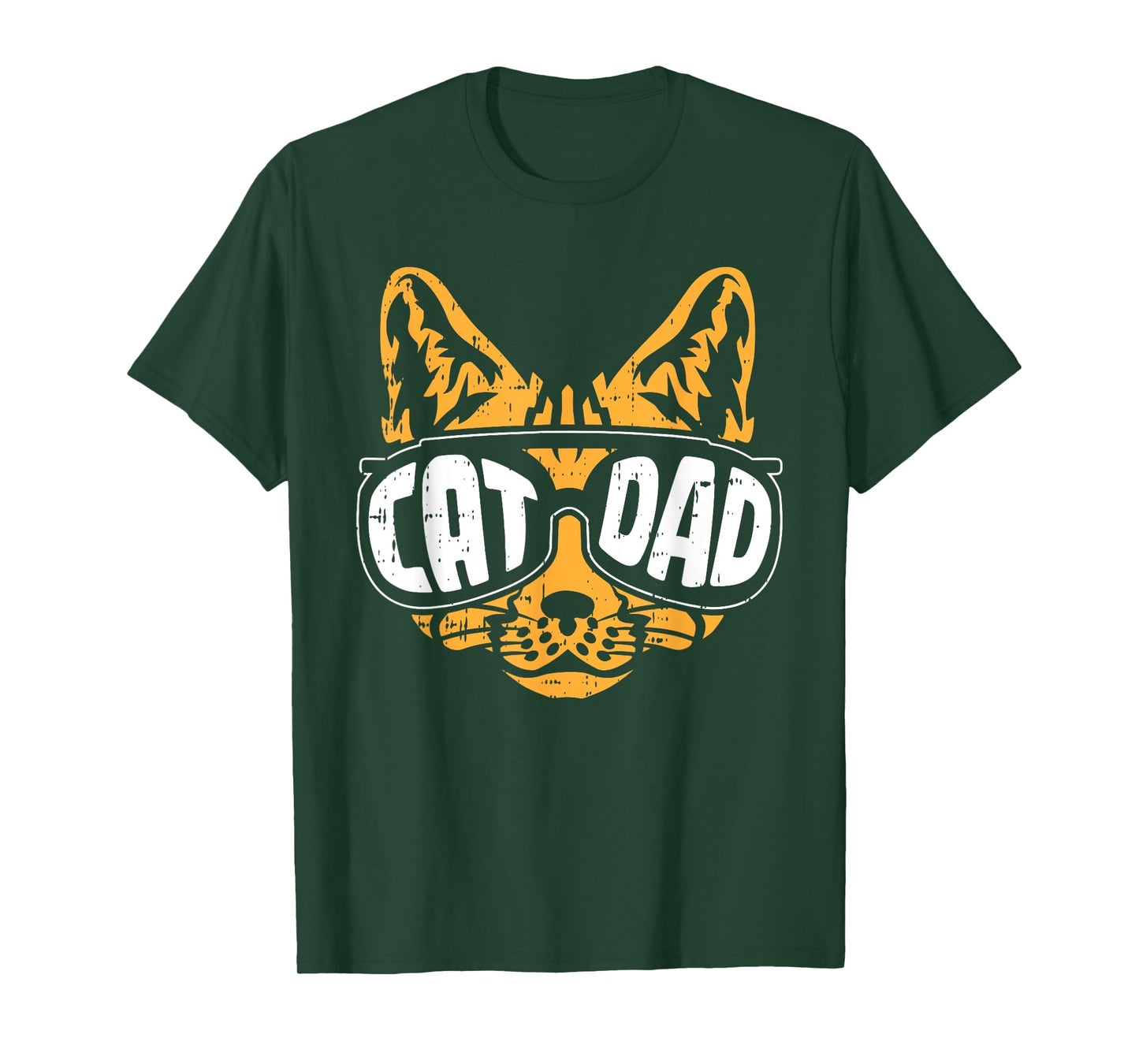 Cat Dad Fathers Day Kitten Lover Papa Grandpa Daddy Men T-Shirt