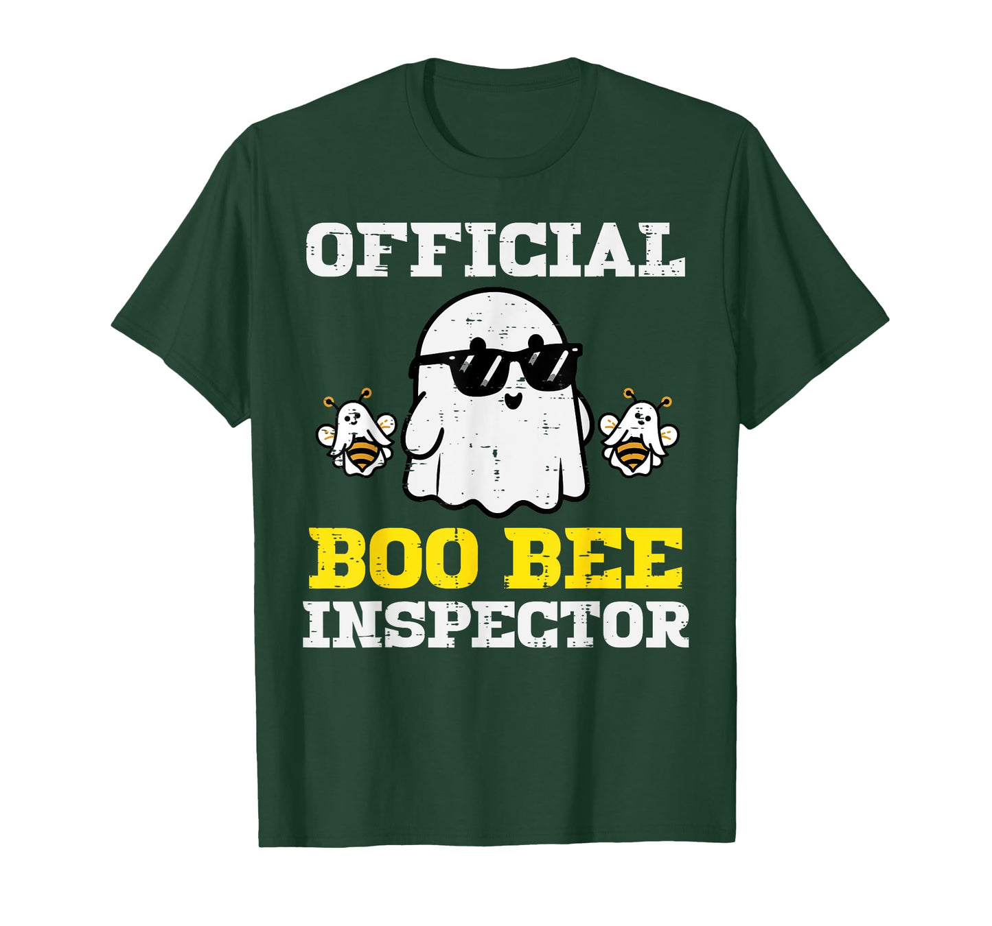Halloween Boo Official Bee Inspector Funny Costume Men Women T-Shirt