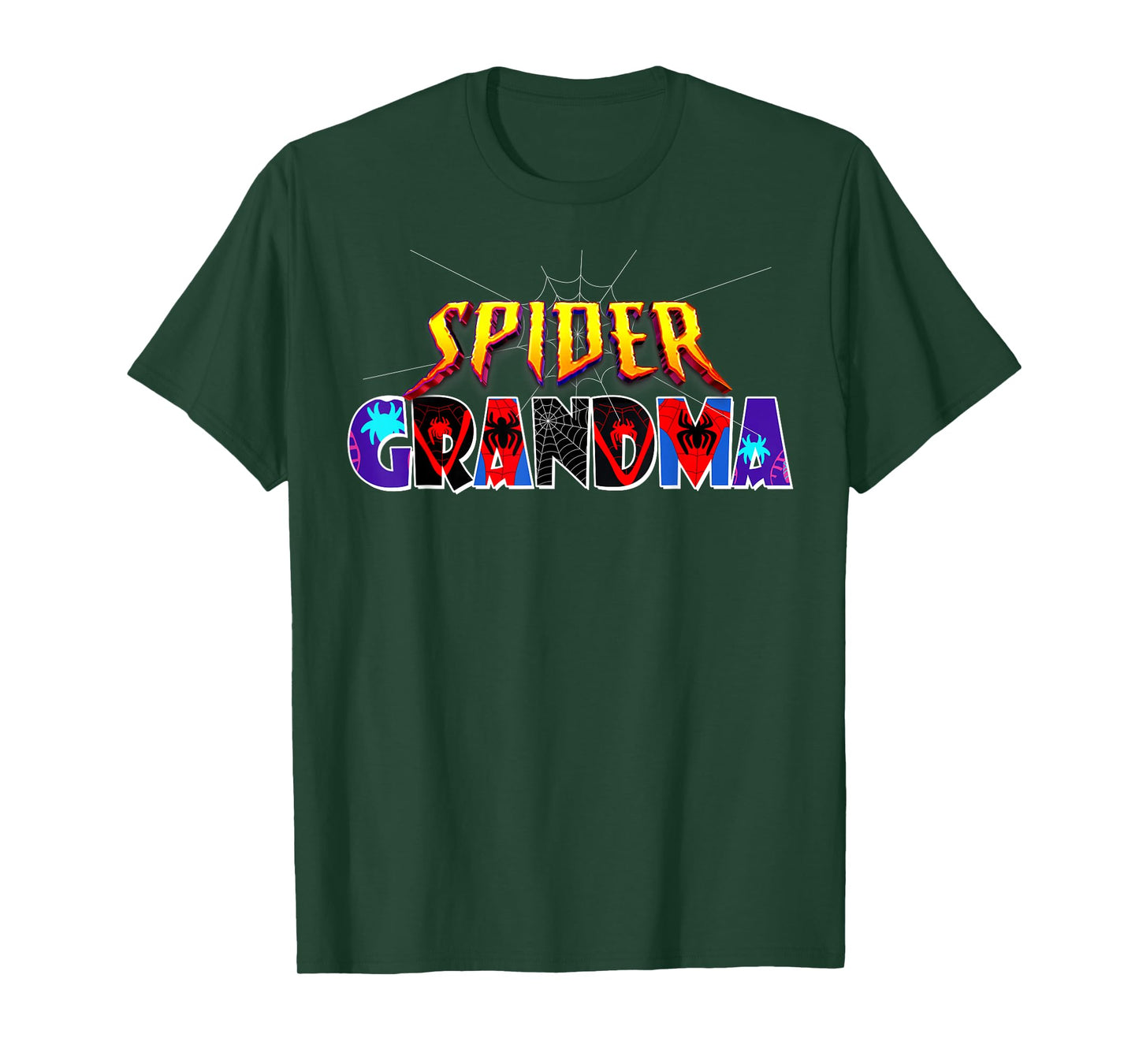 Spider Grandma Shirt Birthday Mothers Day Halloween Costumes T-Shirt