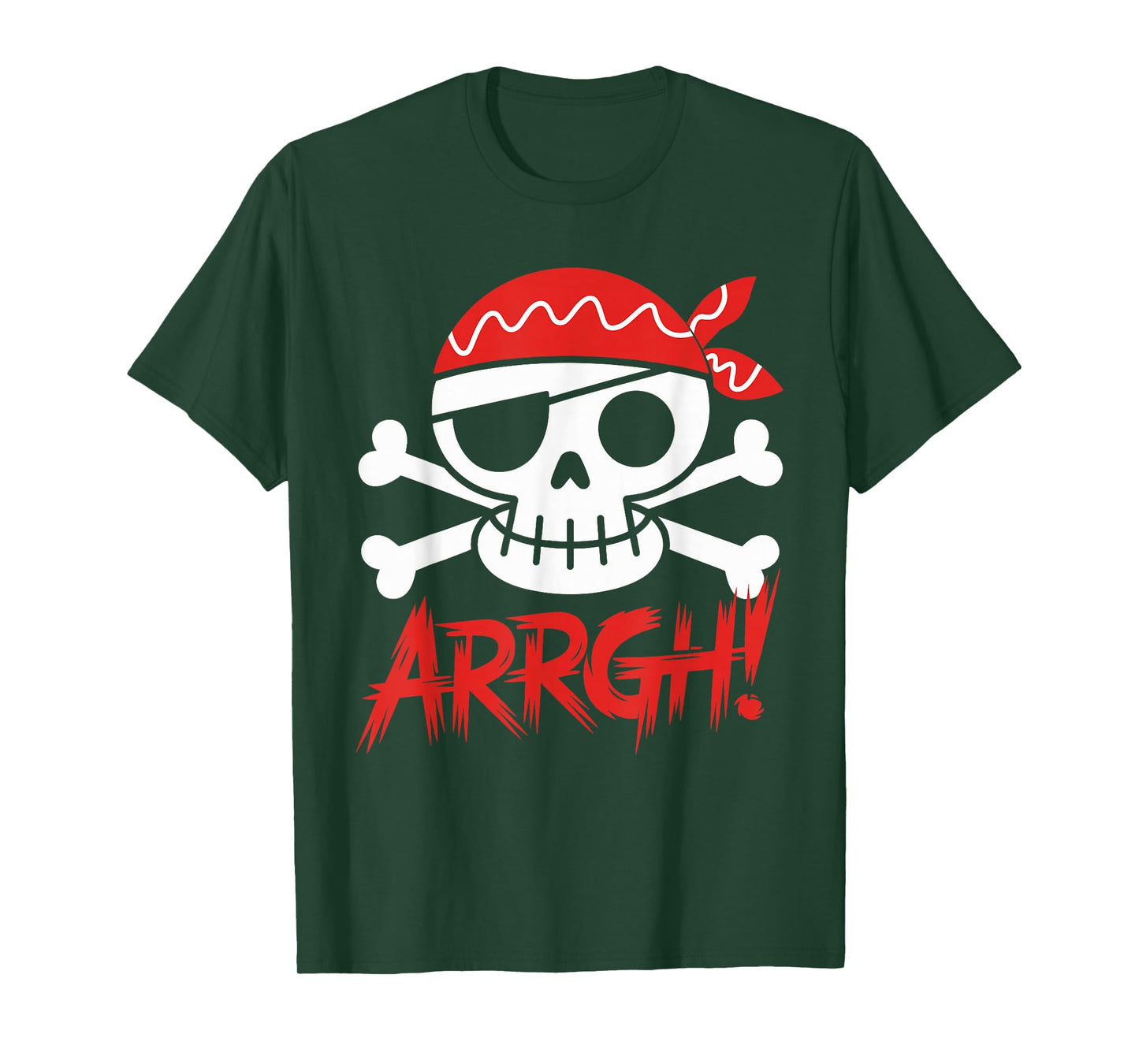 Arrgh Pirate Skull Halloween Costume Men Women Kids Boys T-Shirt