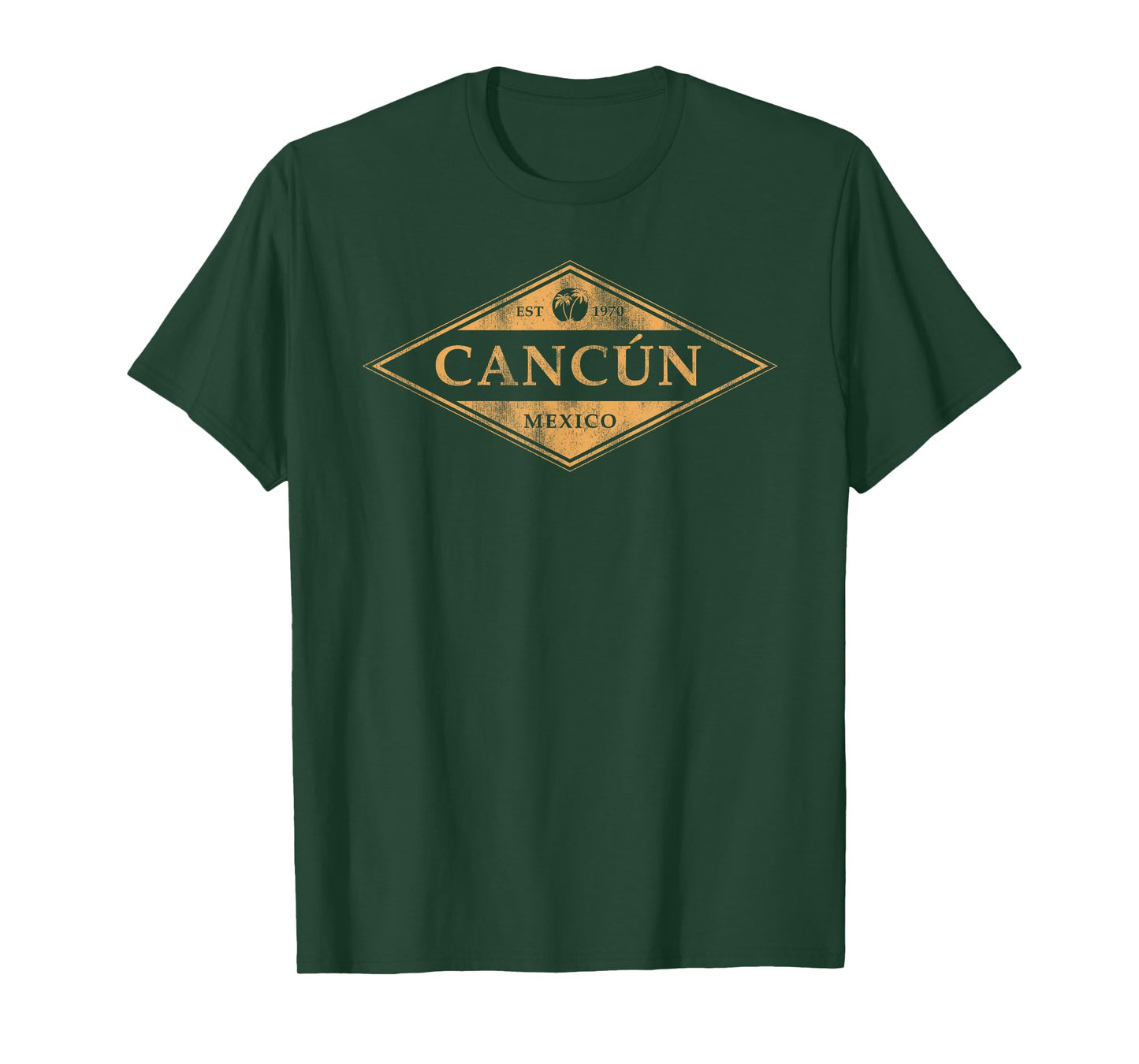 Cancun Mexico Souvenir Retro Beach Vintage Womens Mens T-Shirt