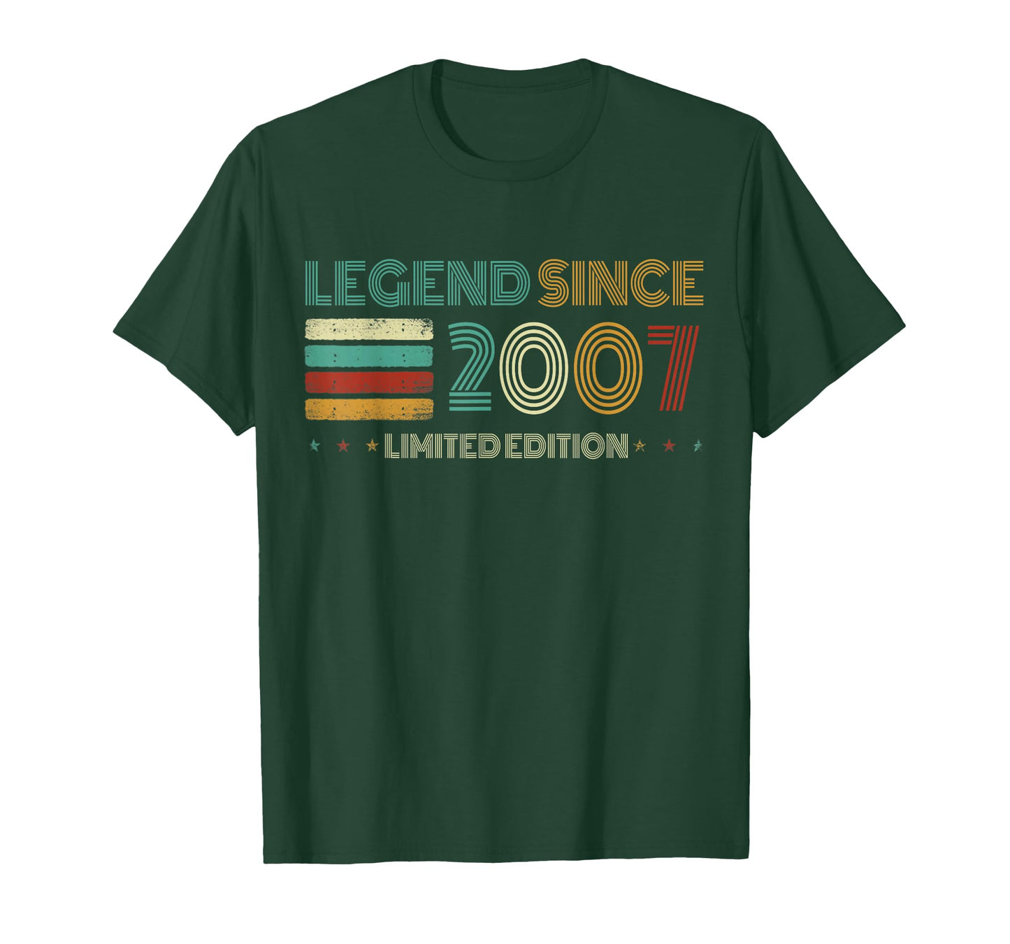 18 Years Old Legend Since 2007 18th Birthday T-Shirt