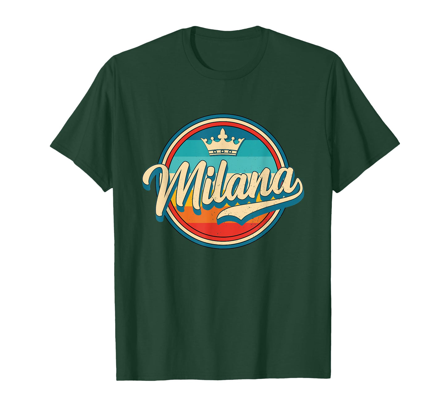 Milana retro name funny vintage first name Milana T-Shirt