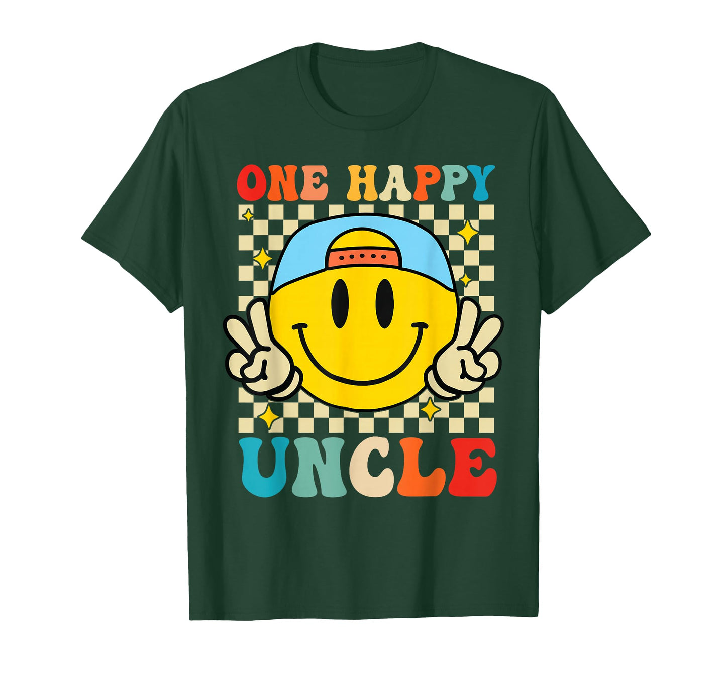 One Happy Dude Uncle 1st Birthday Family Matching T-Shirt