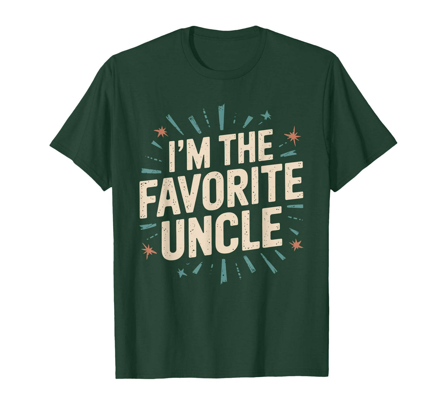 Funny Niece Nephew Cool Uncle I'm The Favorite Uncle T-Shirt