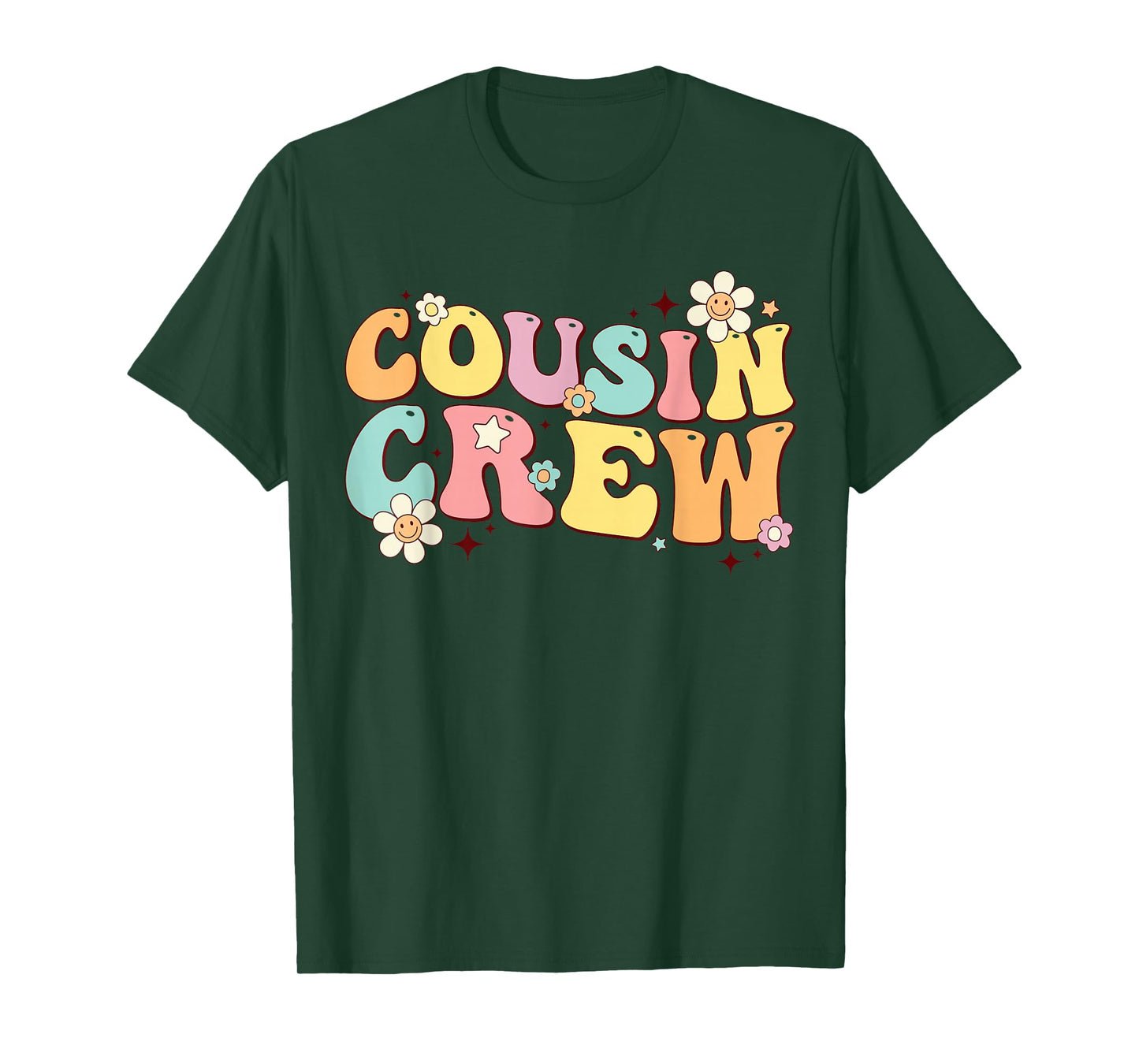 Cousin Crew Retro Groovy Summer Vacation Family Trip Toddler T-Shirt