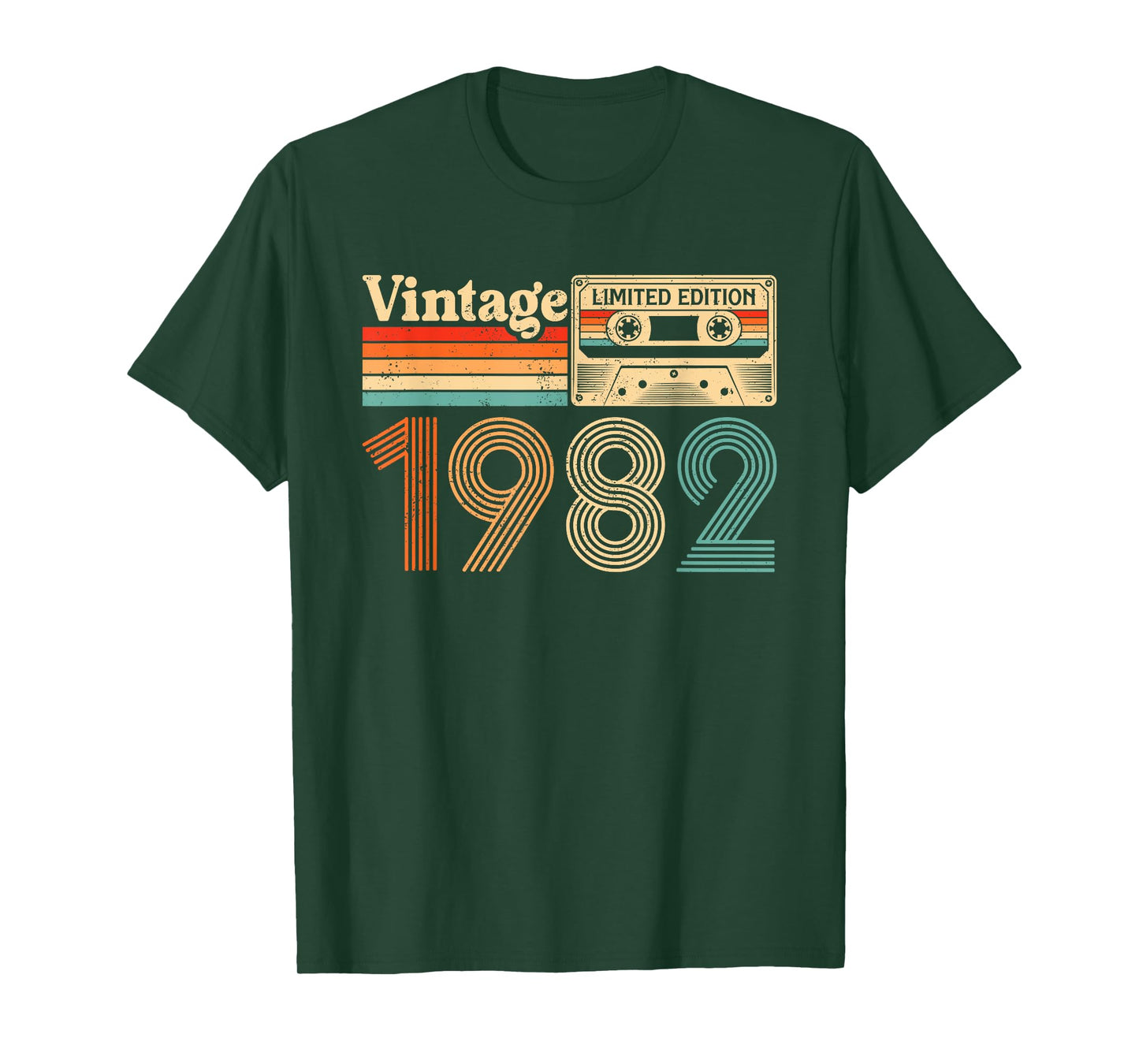 43 Year Old Vintage Born In 1982 43rd Birthday Cassette Tape T-Shirt