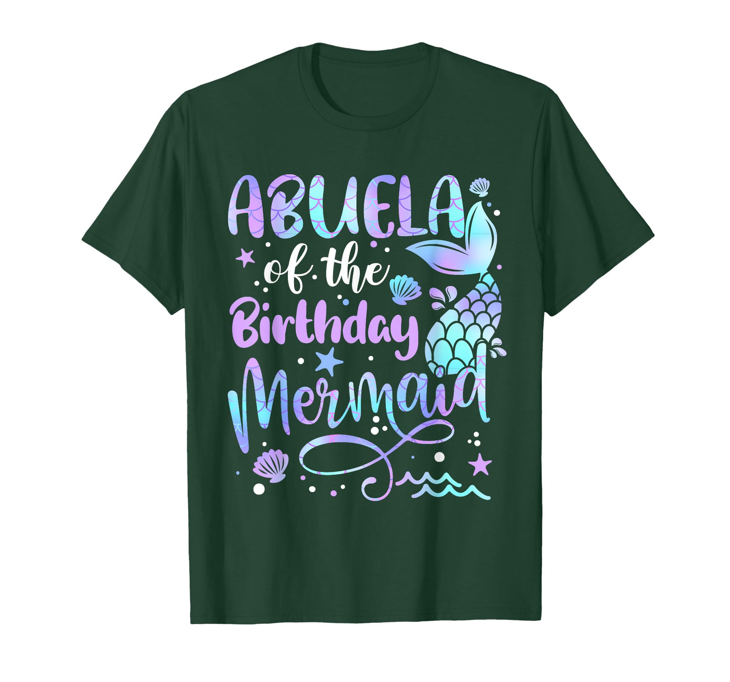 Abuela Of The Birthday Mermaid Matching Family Party Mother T-Shirt