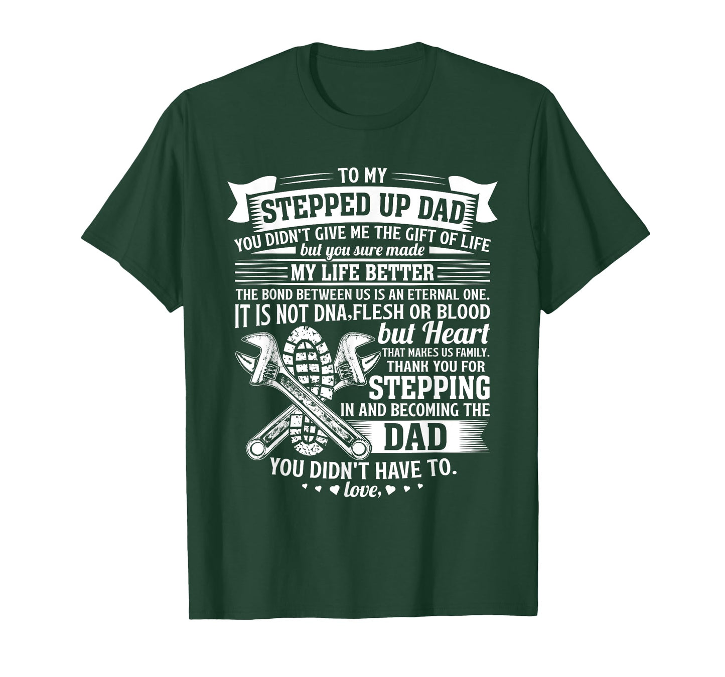 Mechanic stepdad fathers day birthday gifts step dad men T-Shirt