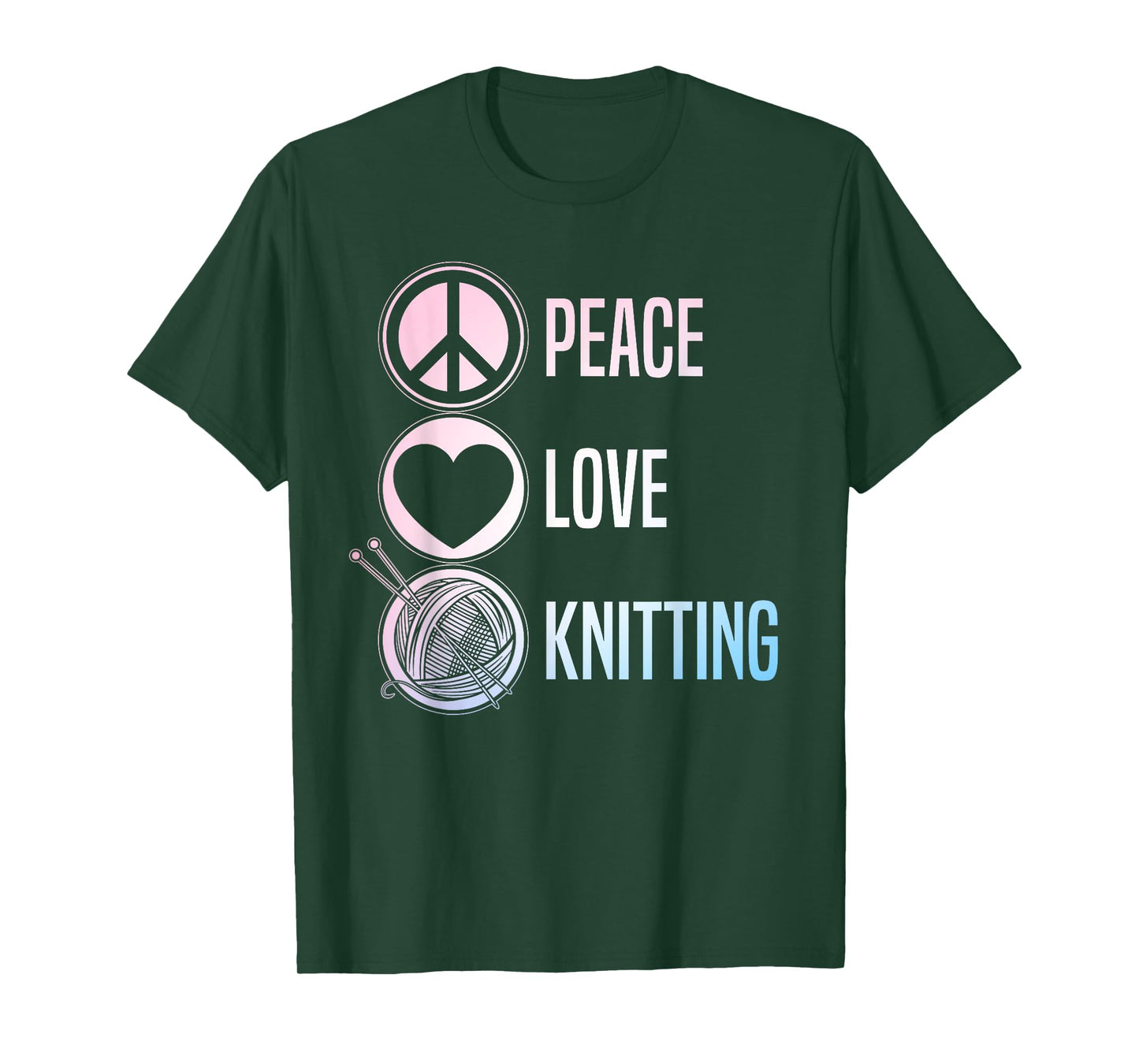 Funny Knitting Art For Women Men Knit Yarn Lover Knitter T-Shirt