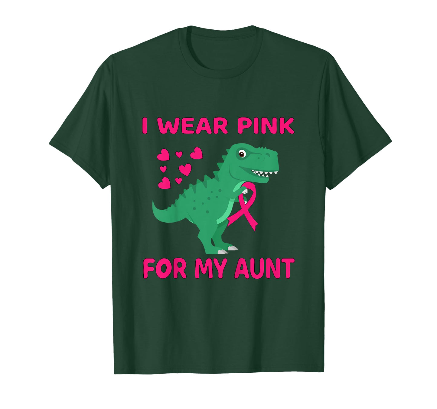I Wear Pink For My Aunt Tee Breast Cancer Awareness Toddler T-Shirt