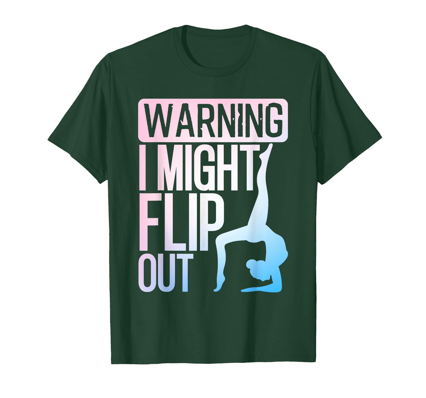 Cute Gymnastics Art For Girls Kids Women Tumbling Gymnast T-Shirt