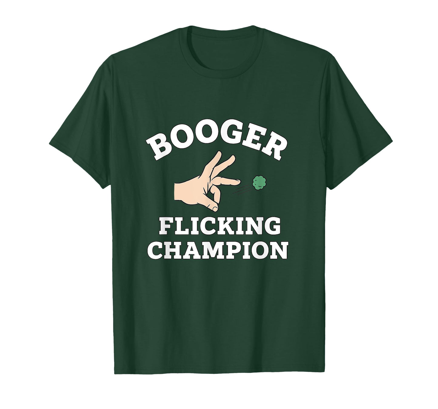 Booger Flicking Champion Funny Gen Z Unhinged Y2K Gag Meme T-Shirt
