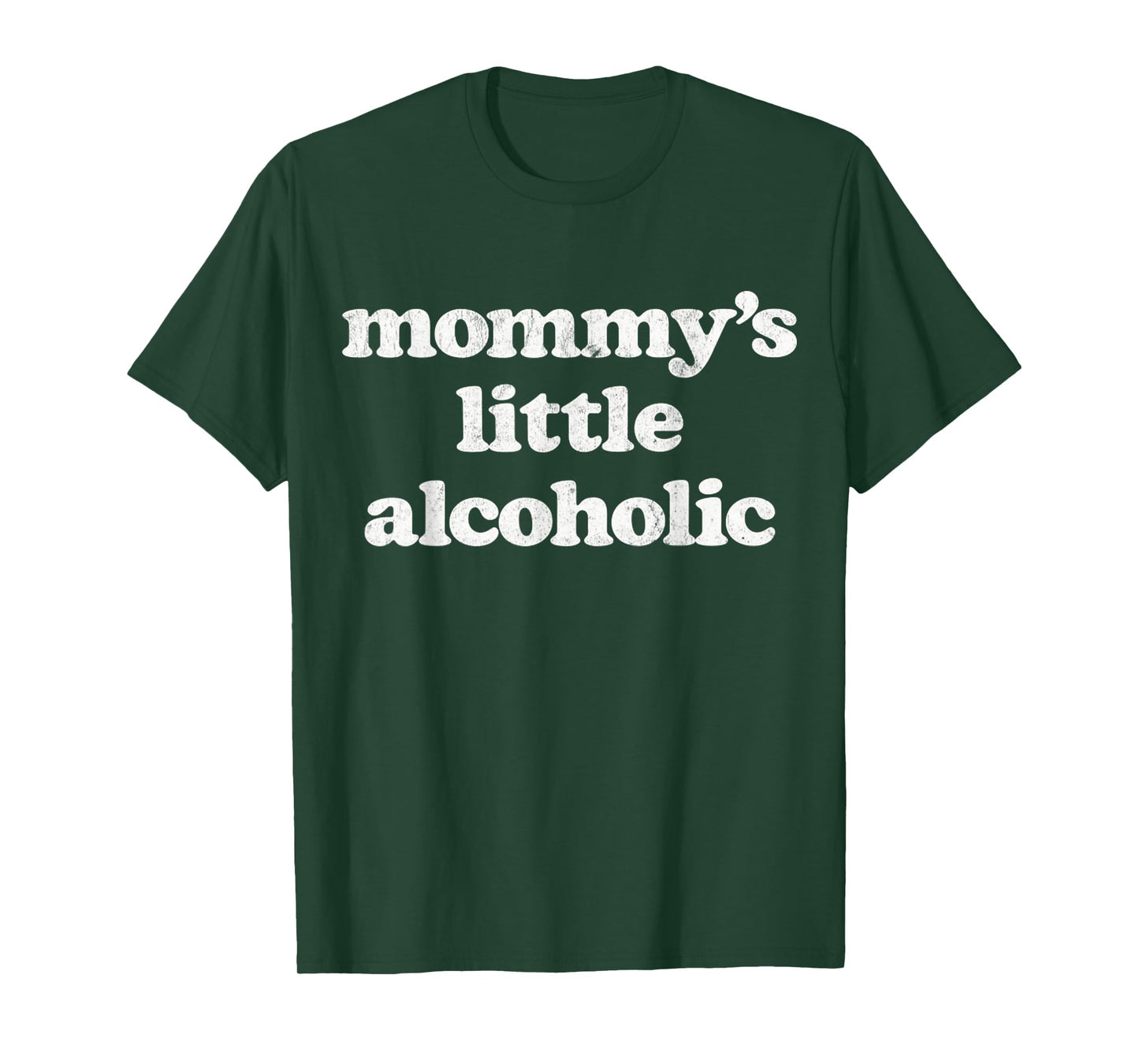 Mommy's Little Alcoholic Funny Drunk Mom Life Alcohol Joke T-Shirt