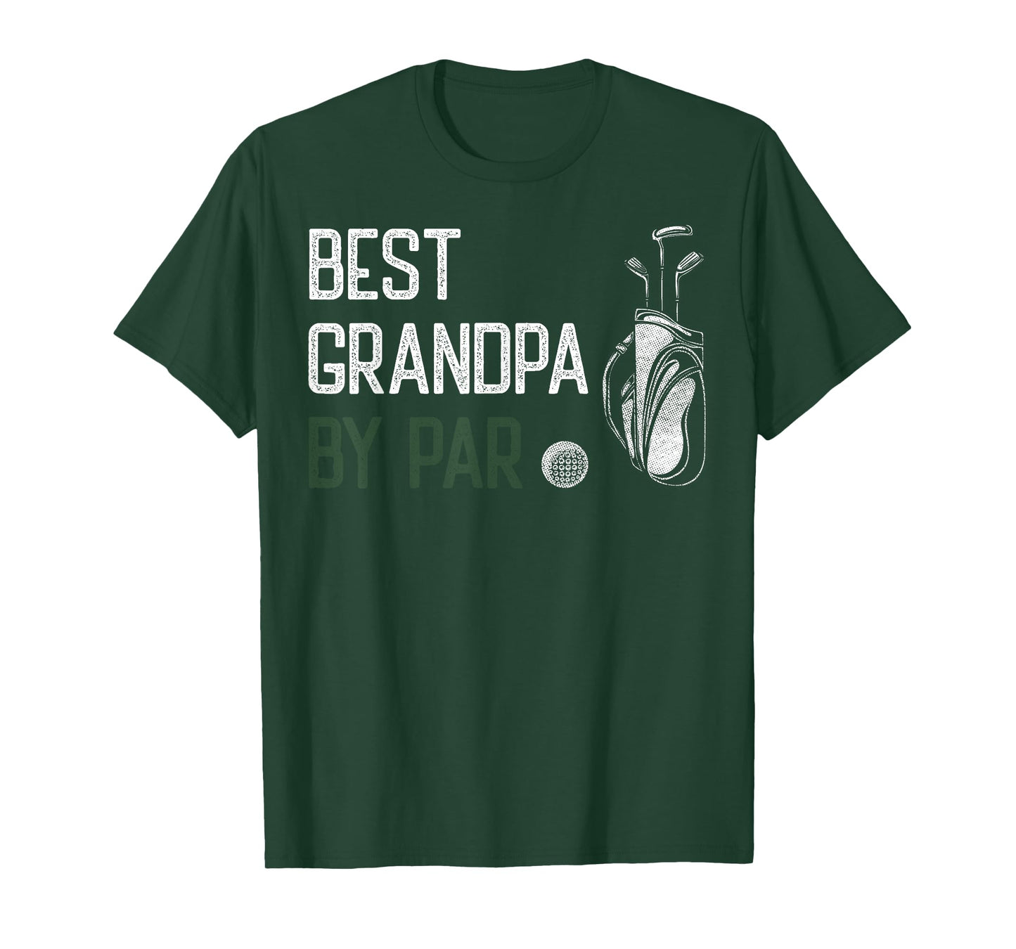 Best Grandpa by Par Golfer Golf Player Dad Father's Day T-Shirt