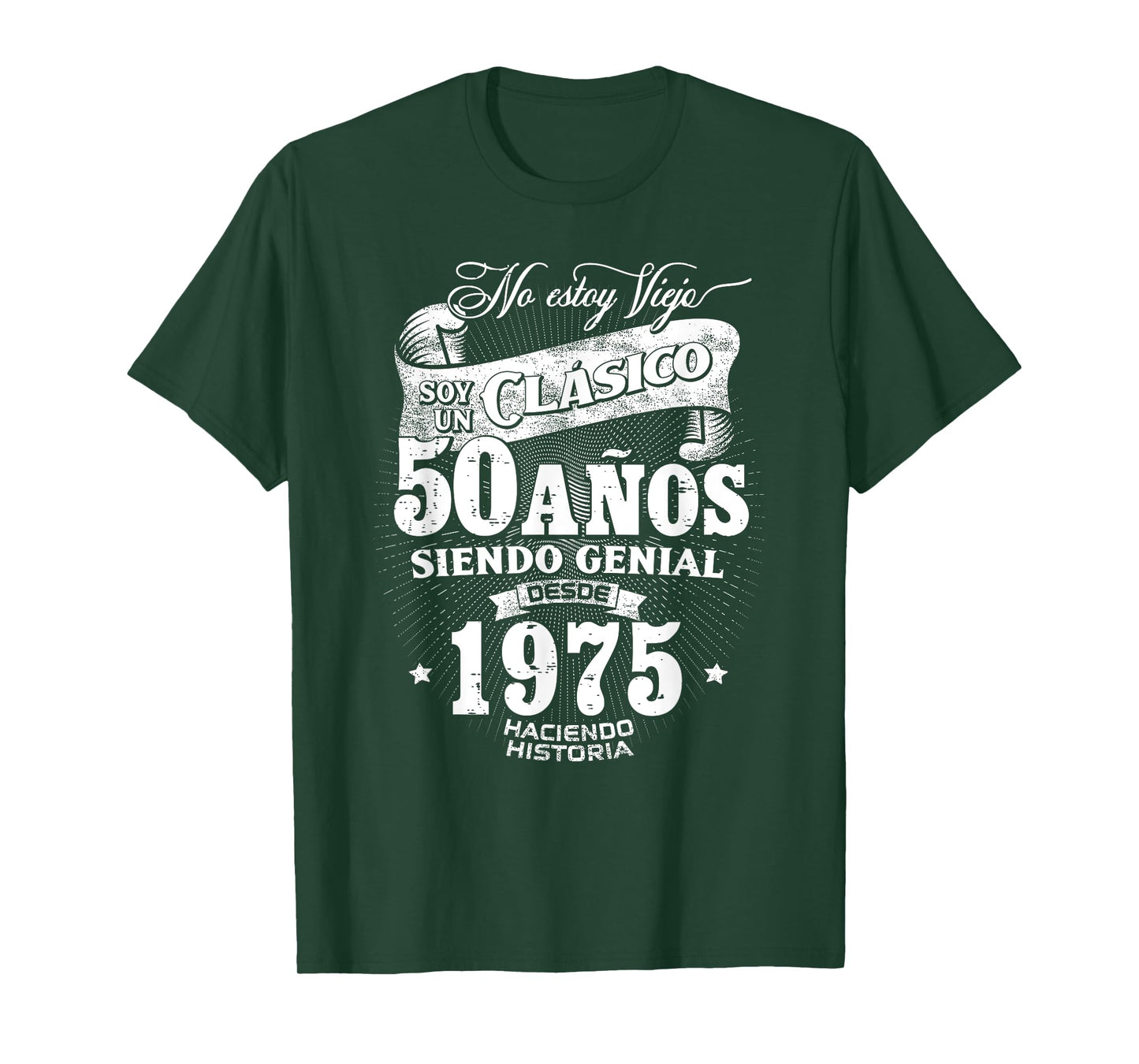 Vintage 50st Birthday Men Funny 1975 50 Birthday Spanish T-Shirt