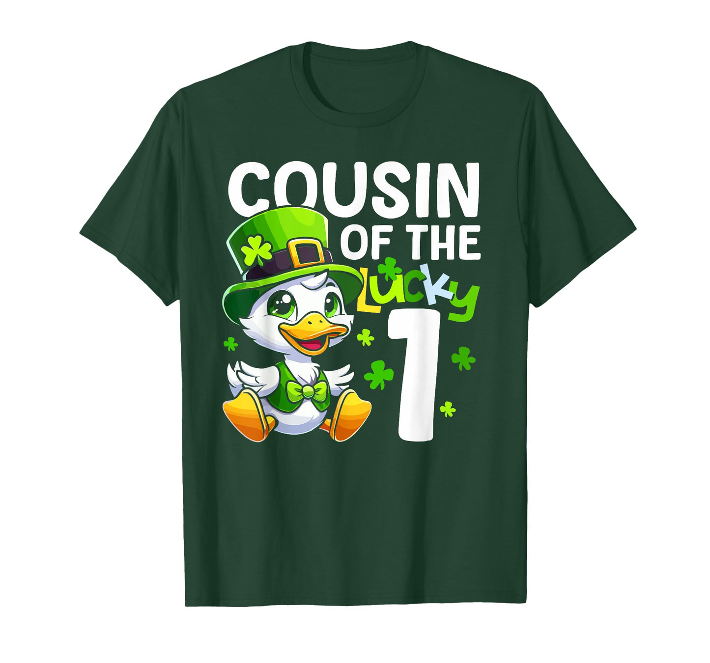 Cousin Of The Lucky One Duck 1st Birthday Party Matching T-Shirt