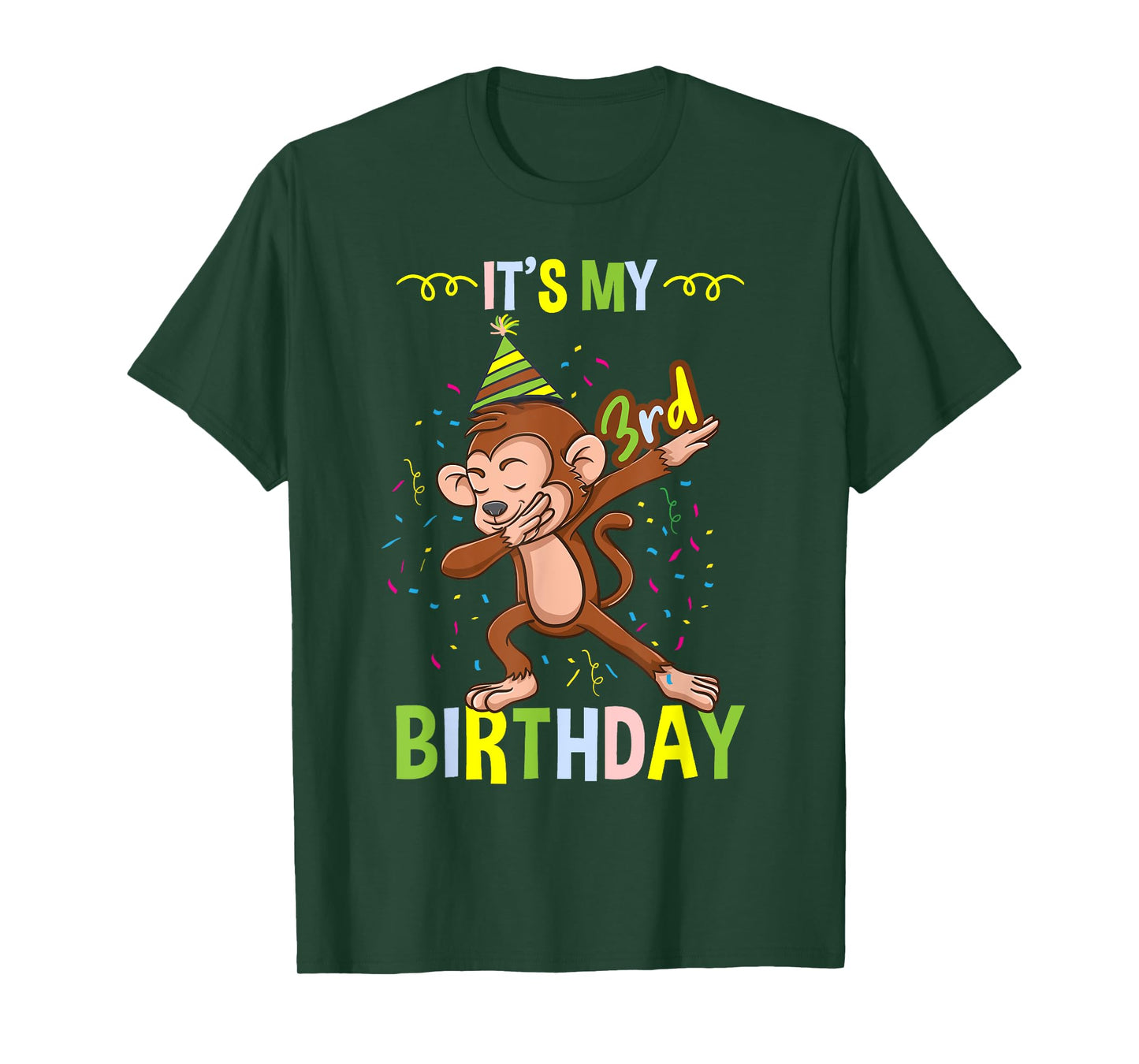 Its My 3rd Birthday Monkey T-Shirt
