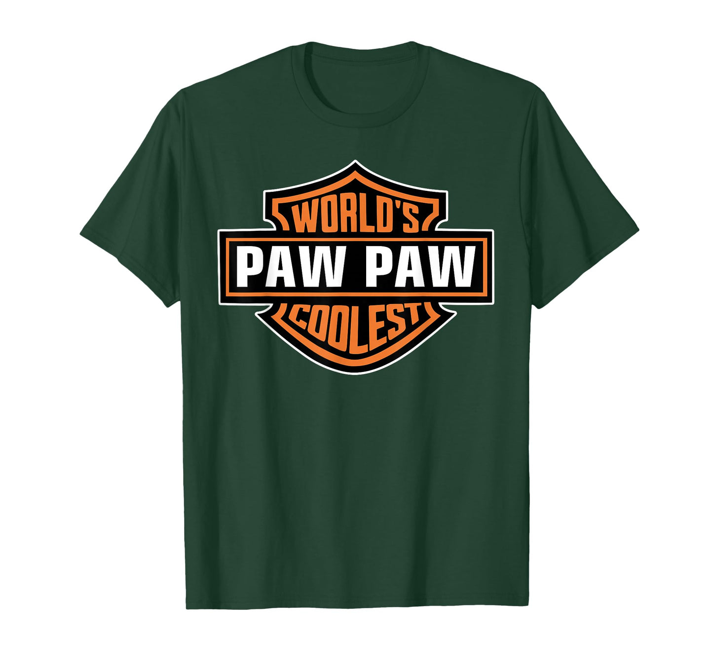 Mens World's Coolest PAW PAW Best Dad In The World Father's Day T-Shirt
