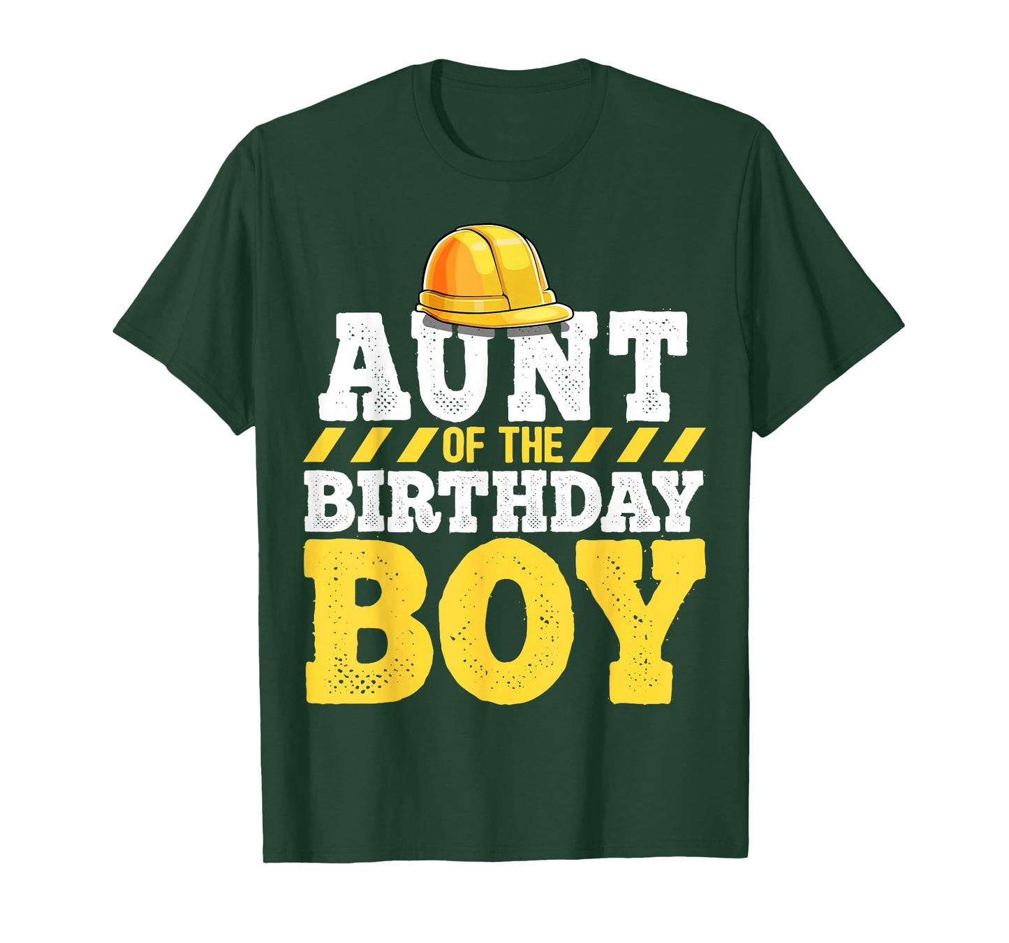 Aunt of the Birthday Boy Construction Birthday Party T-Shirt