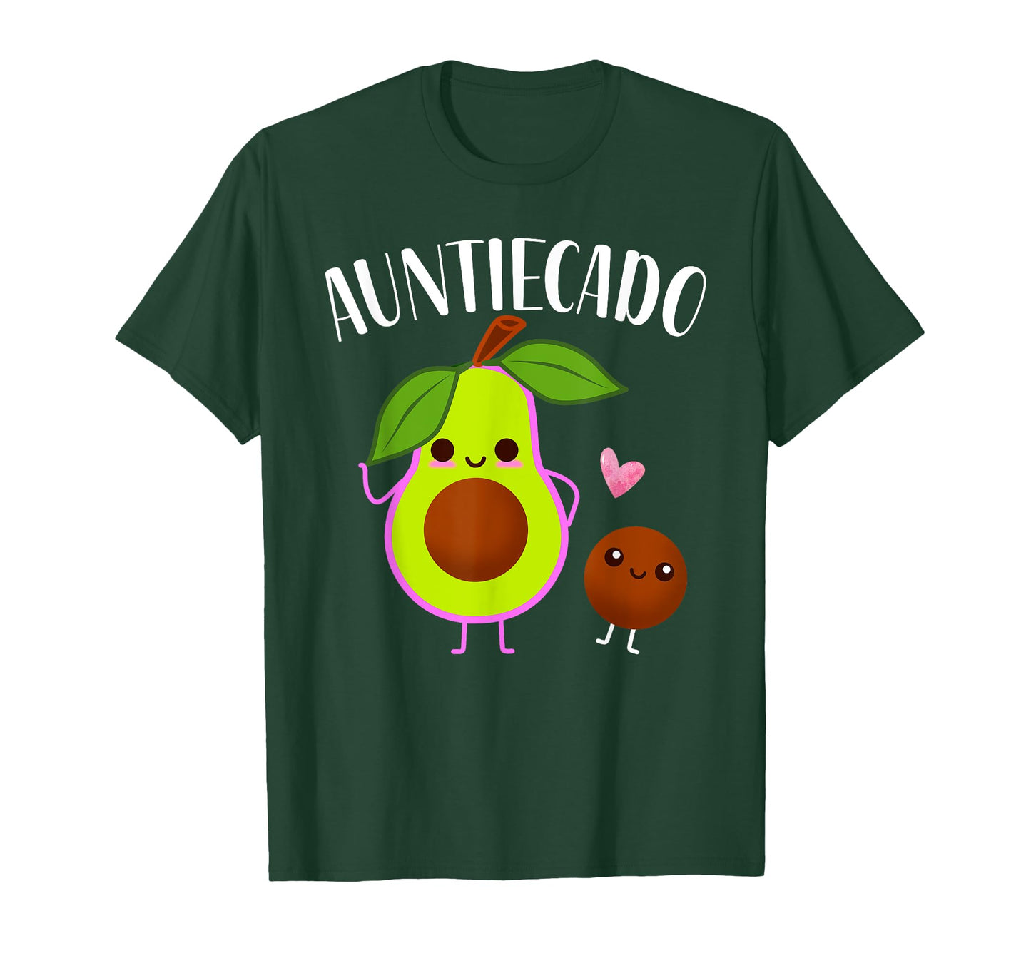 Auntiecado Funny Avocado Auntie Pregnancy Announcement T-Shirt