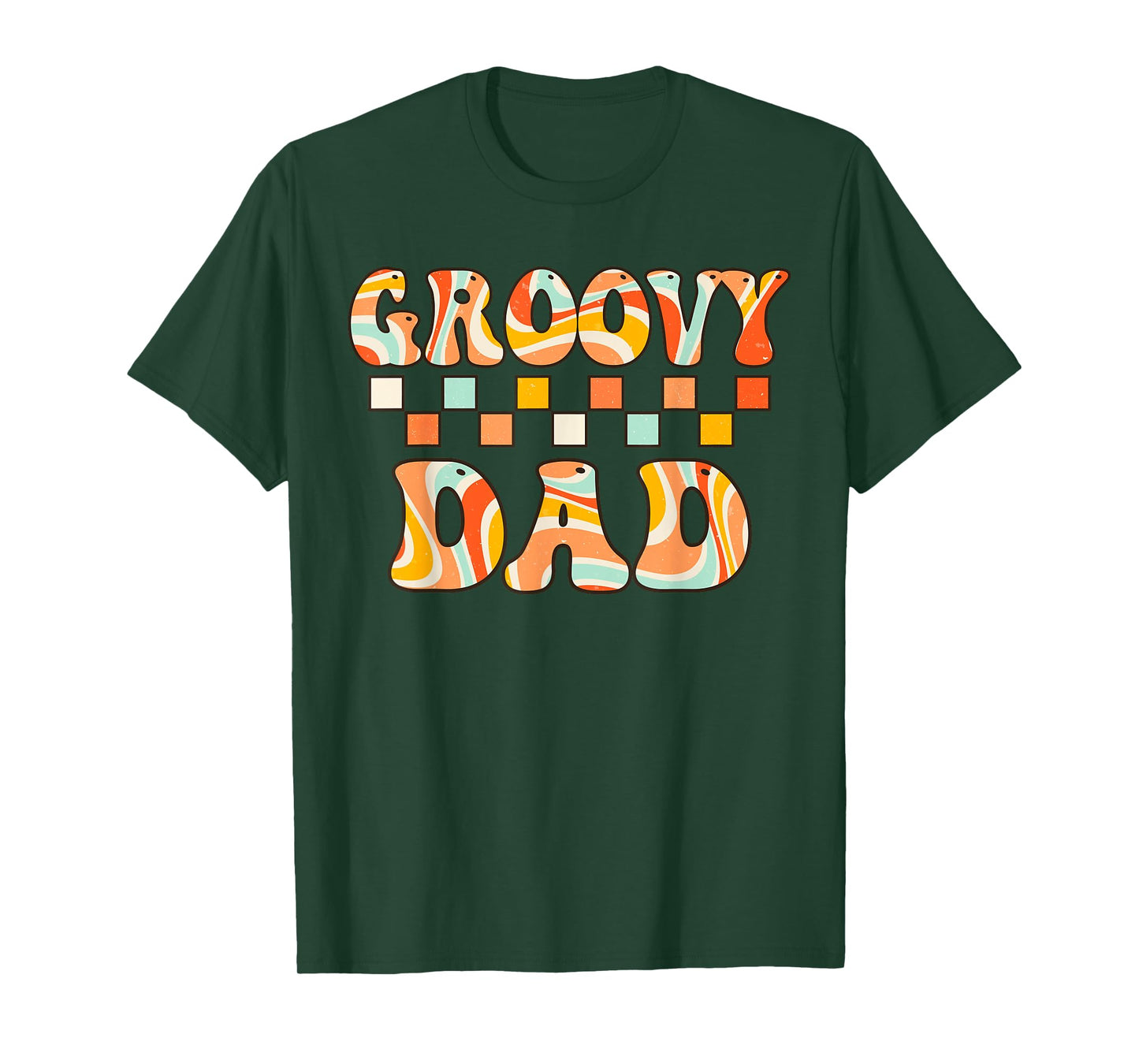 Retro Groovy Dad Matching Family 1st Birthday Party T-Shirt