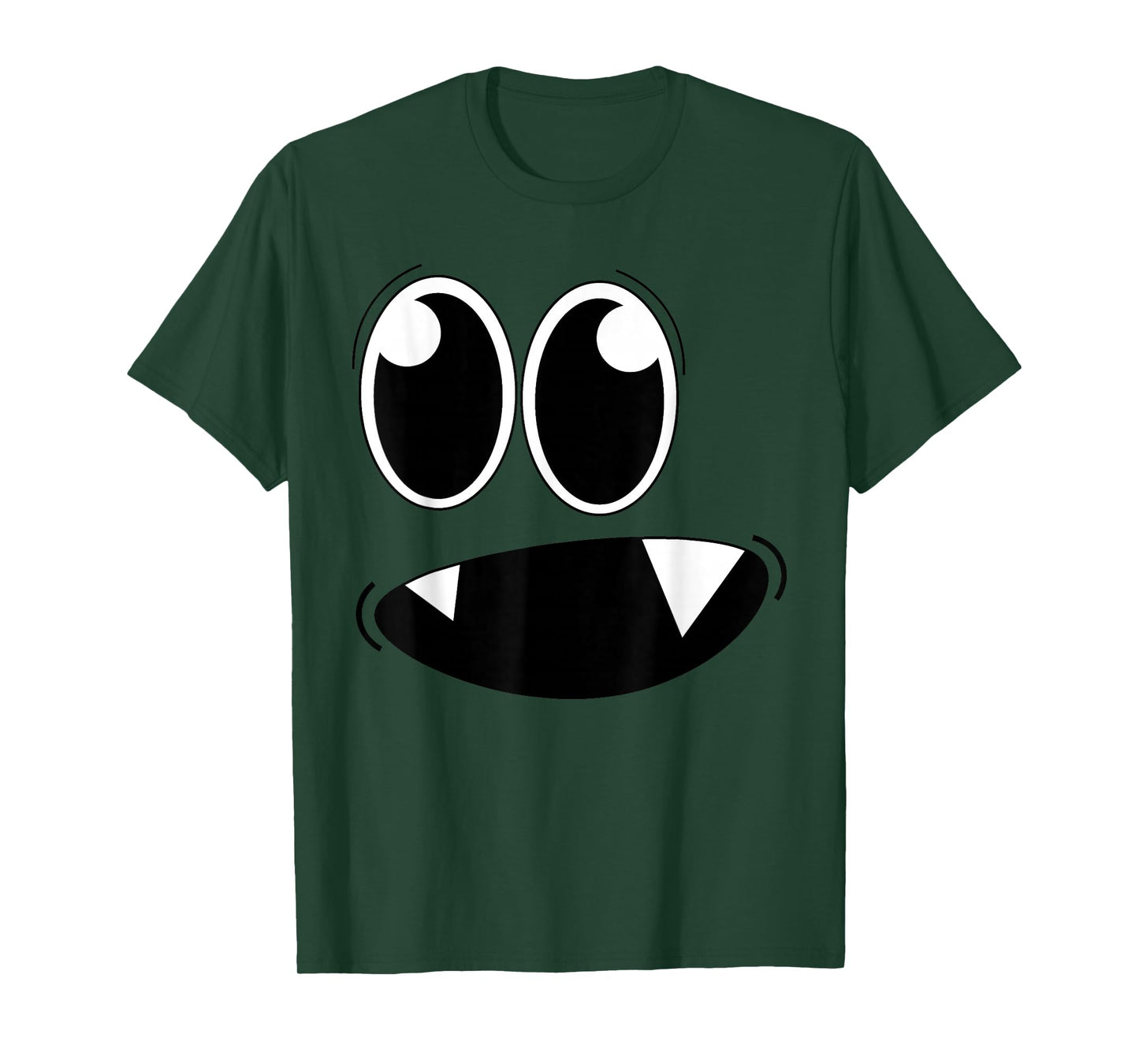 Cute Monster Face Halloween Costume Zombie Men Women Kid T-Shirt