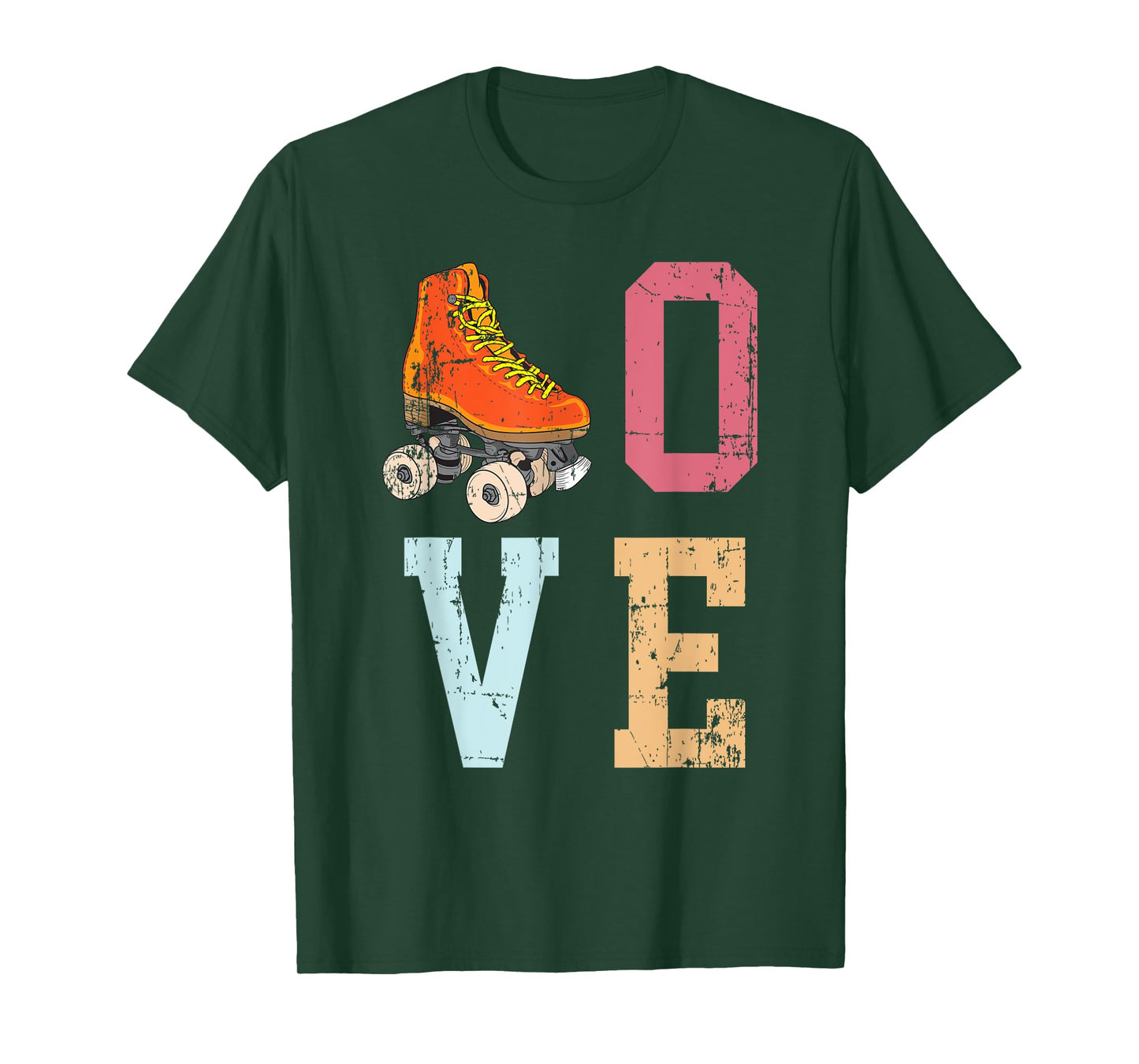 Funny Roller Skating Vintage Skate Lover 70's Gift Men Women T-Shirt
