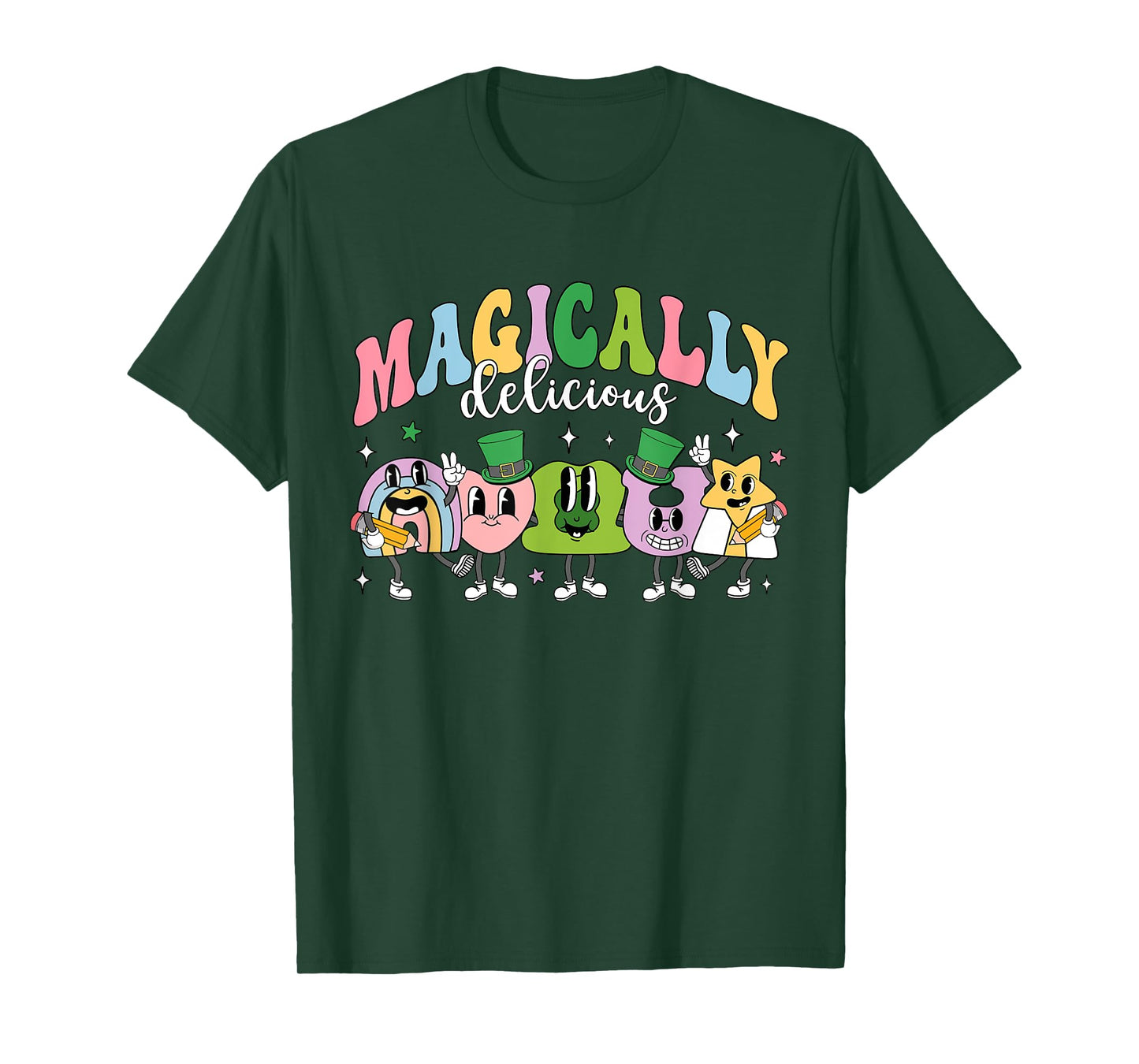Lucky Cereal Marshmallow Shapes Magically Charms Delicious T-Shirt