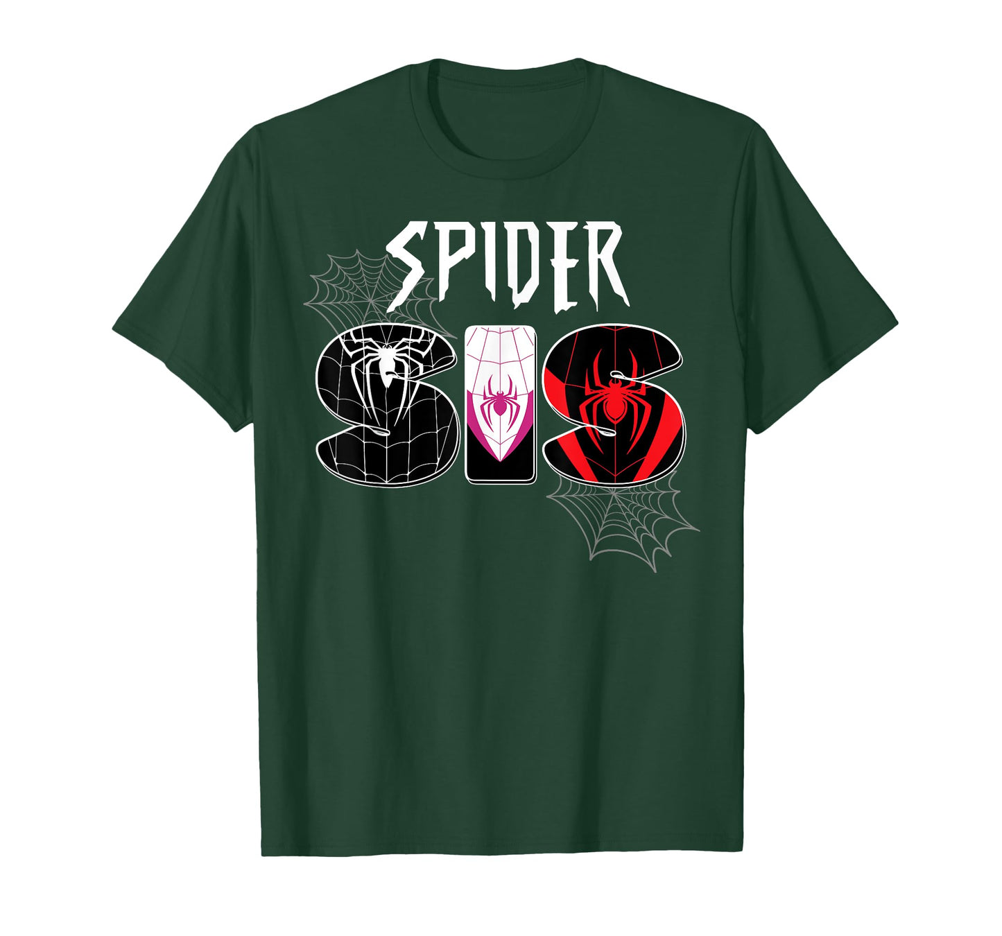 Birthday Party Family Spider Web Sister Cute Big Sis T-Shirt