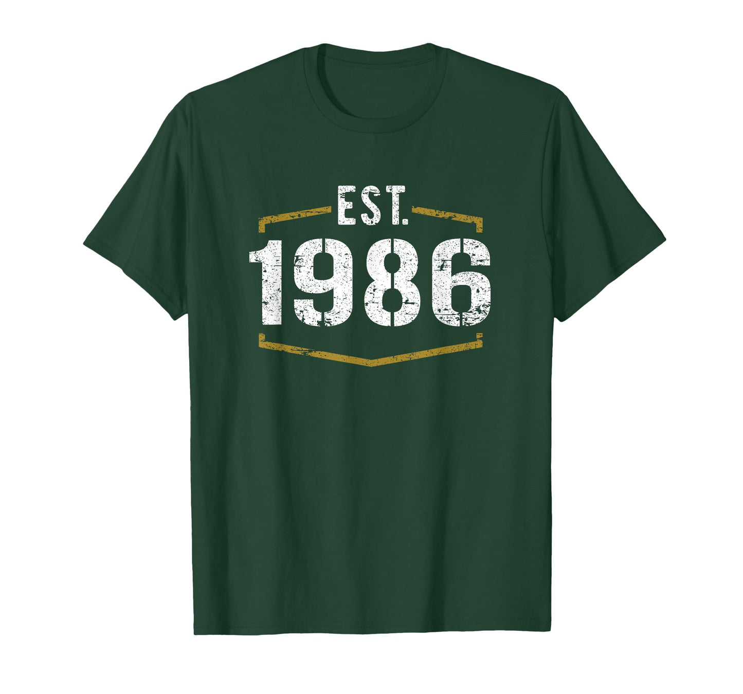 Est 1986 Vintage Style Established 1986 Birthday Design T-Shirt