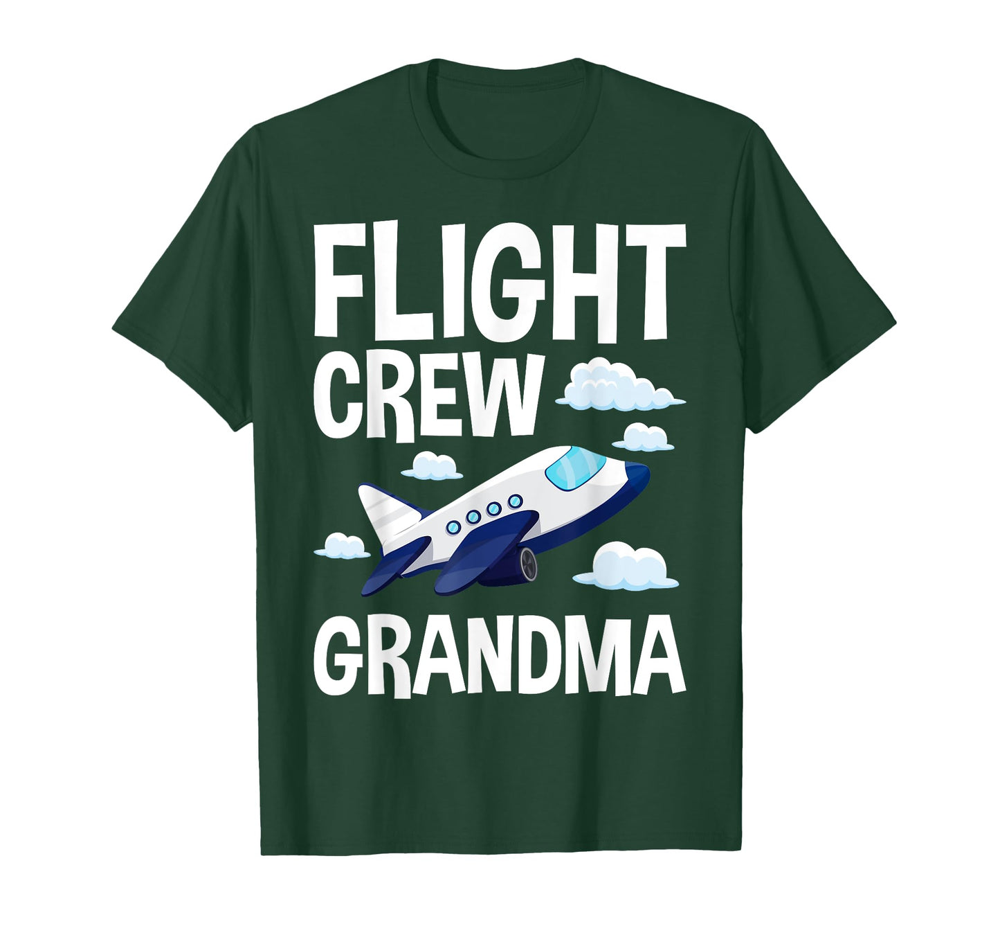 Flight Crew Airplane 1st Birthday Grandma Airplane Family T-Shirt
