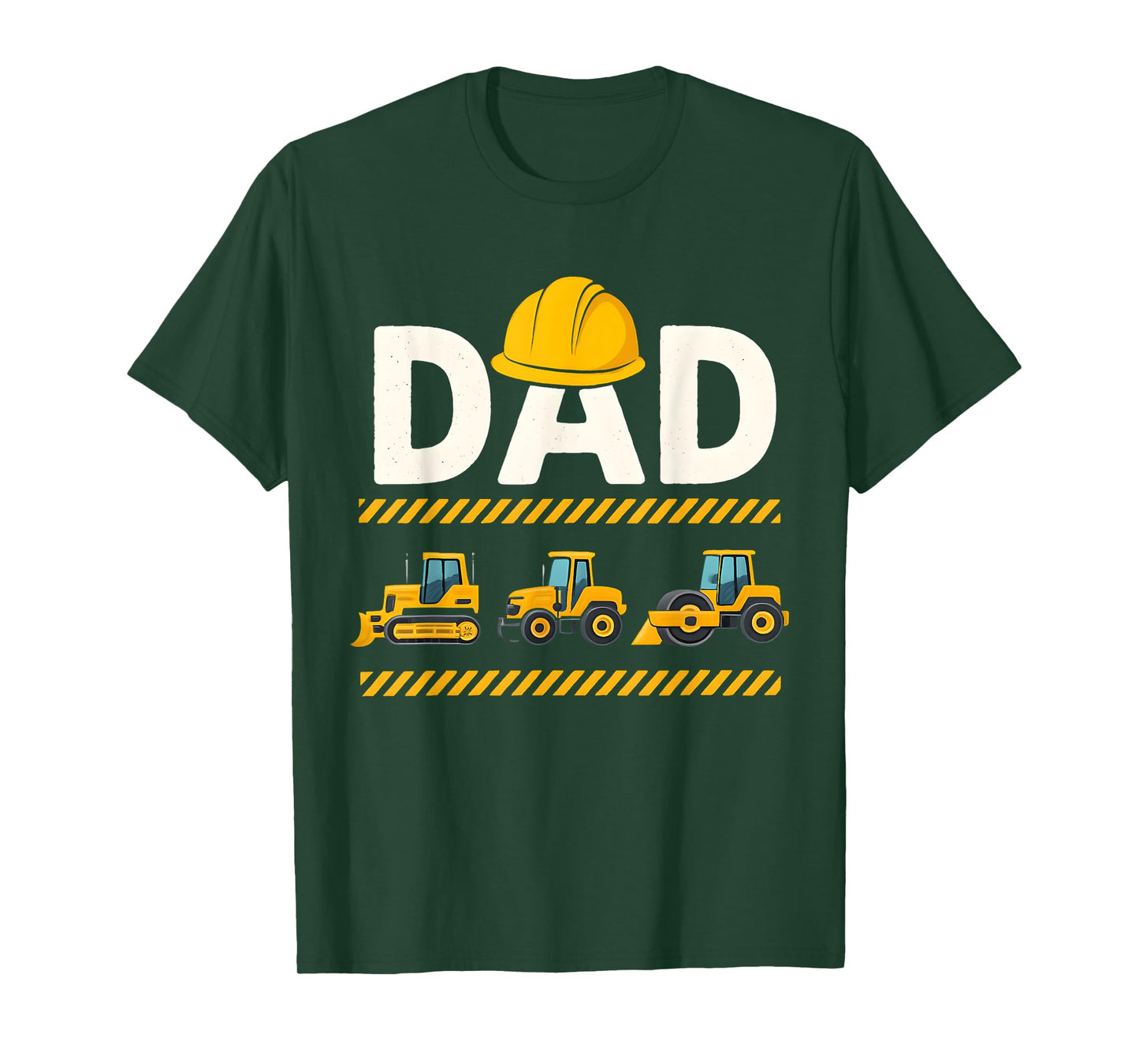 Funny Dad Construction Excavator Kids Matching Family T-Shirt