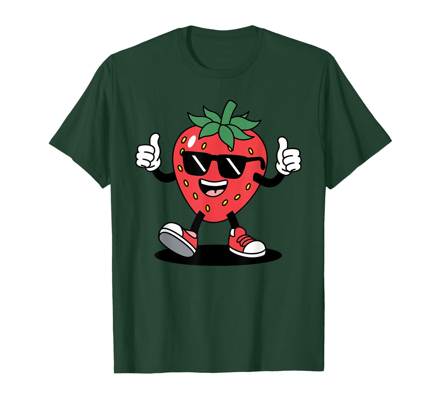 Funny Strawberry Design For Boys Men Fruit Strawberry Lover T-Shirt