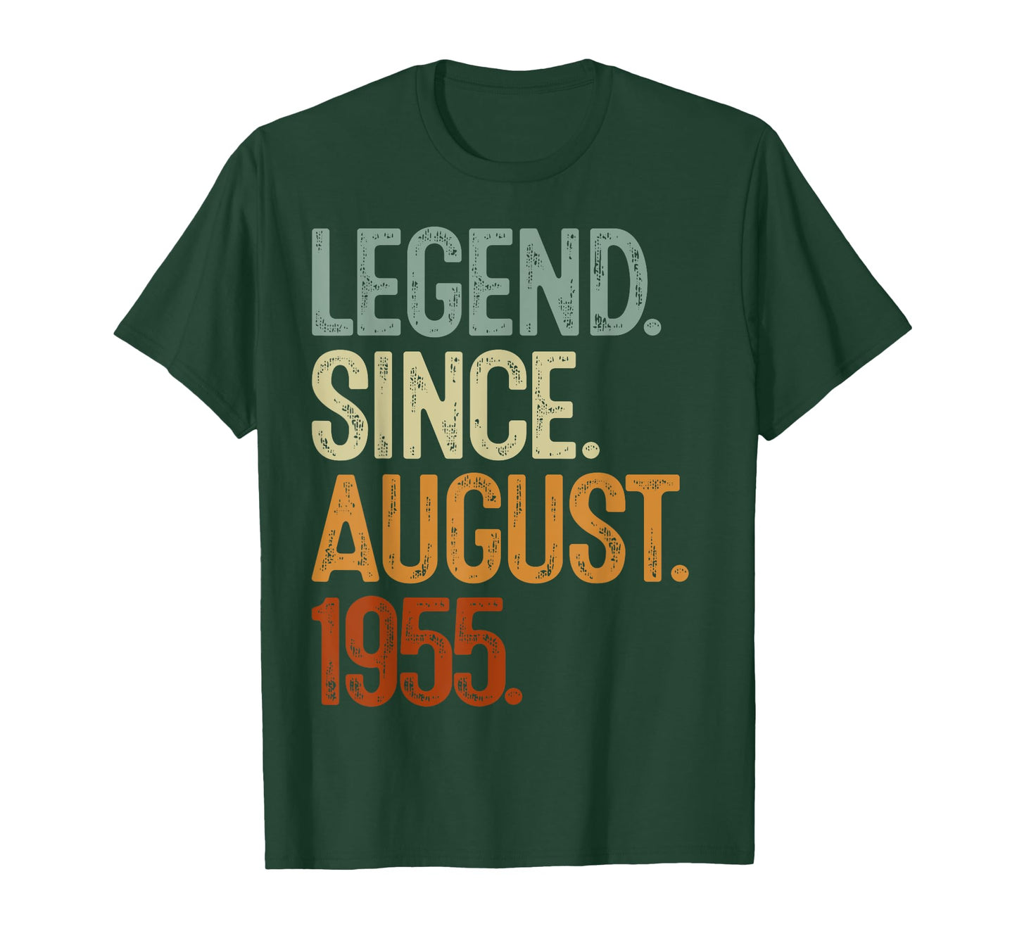 Legend Since August 1955 70 Year Old 70th Birthday Gifts Men T-Shirt