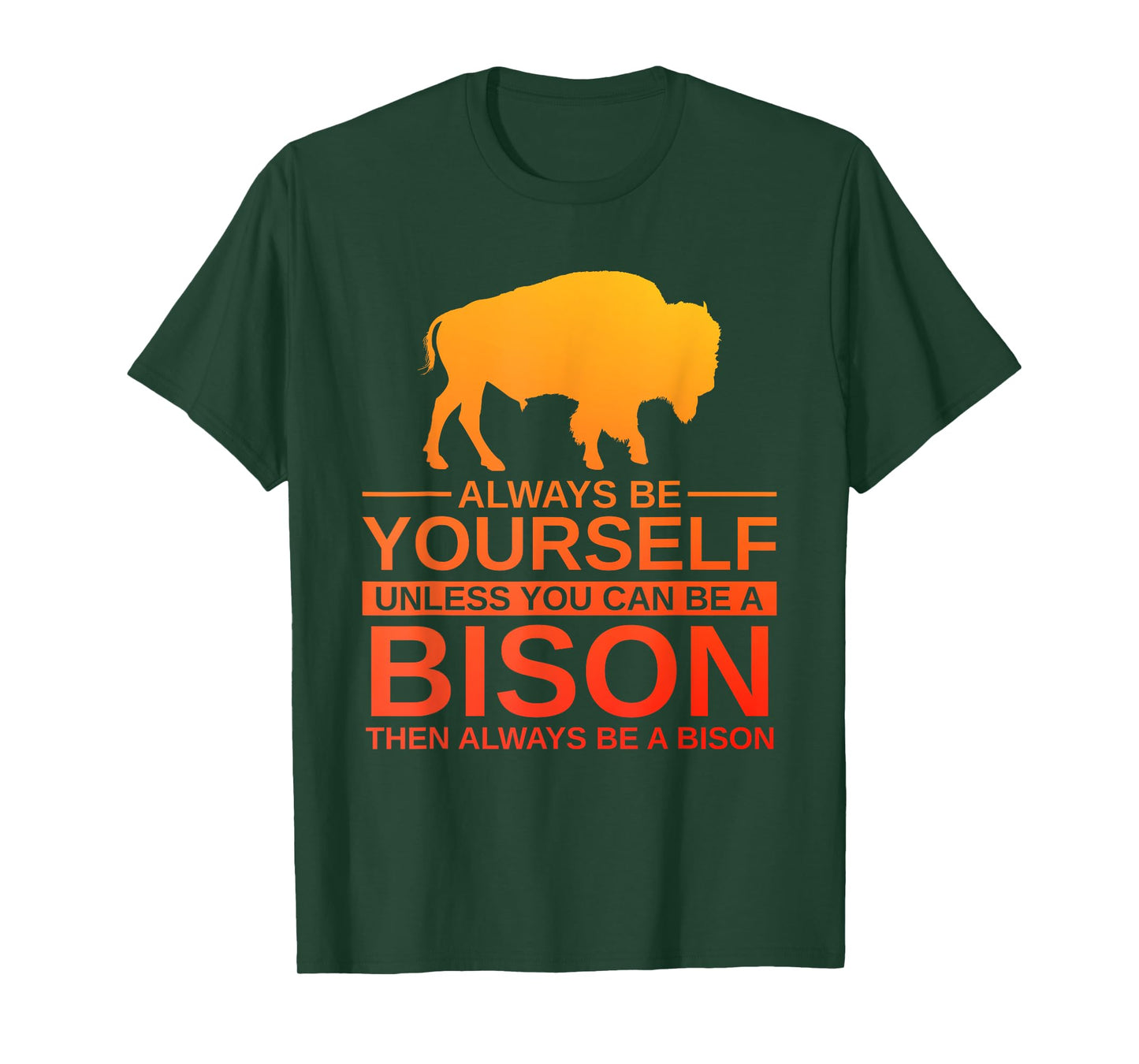 Cool Bison Design For Men Women Buffalo Animal Lovers Bison T-Shirt