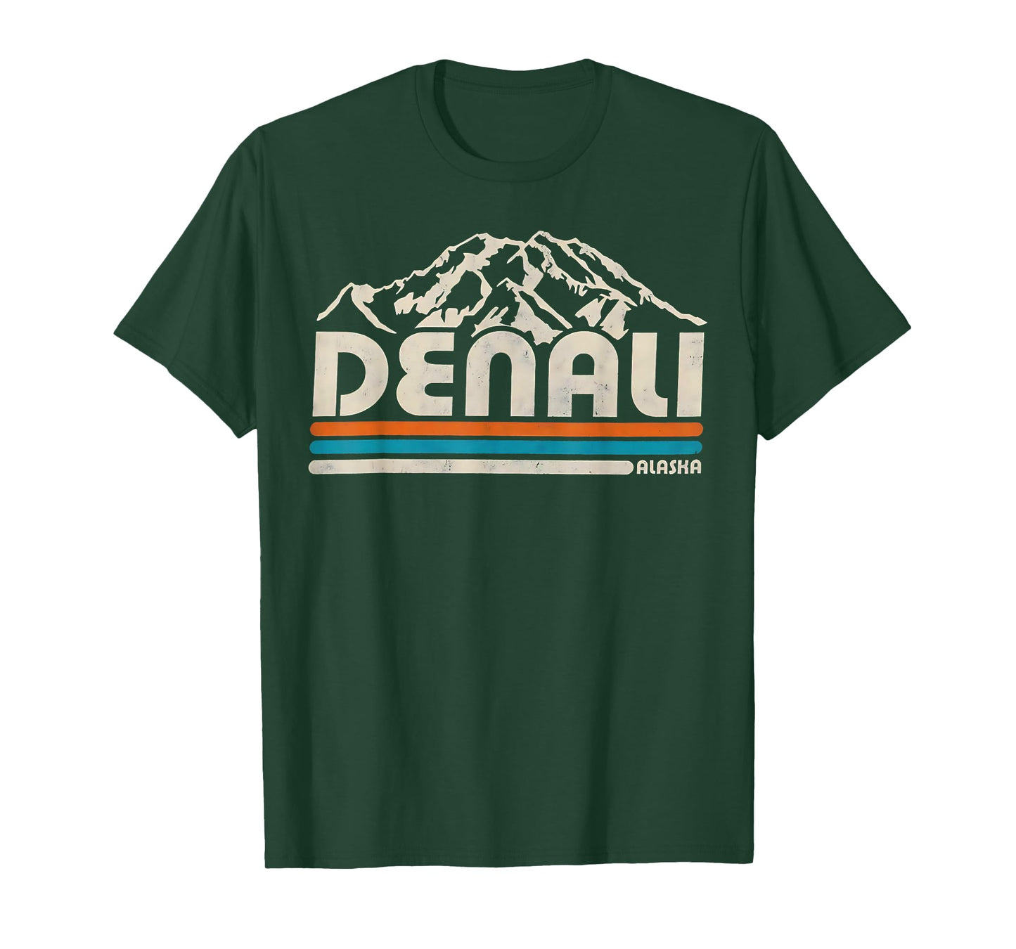 Vintage Denali National Park Alaska Mountains Nature Hiking T-Shirt