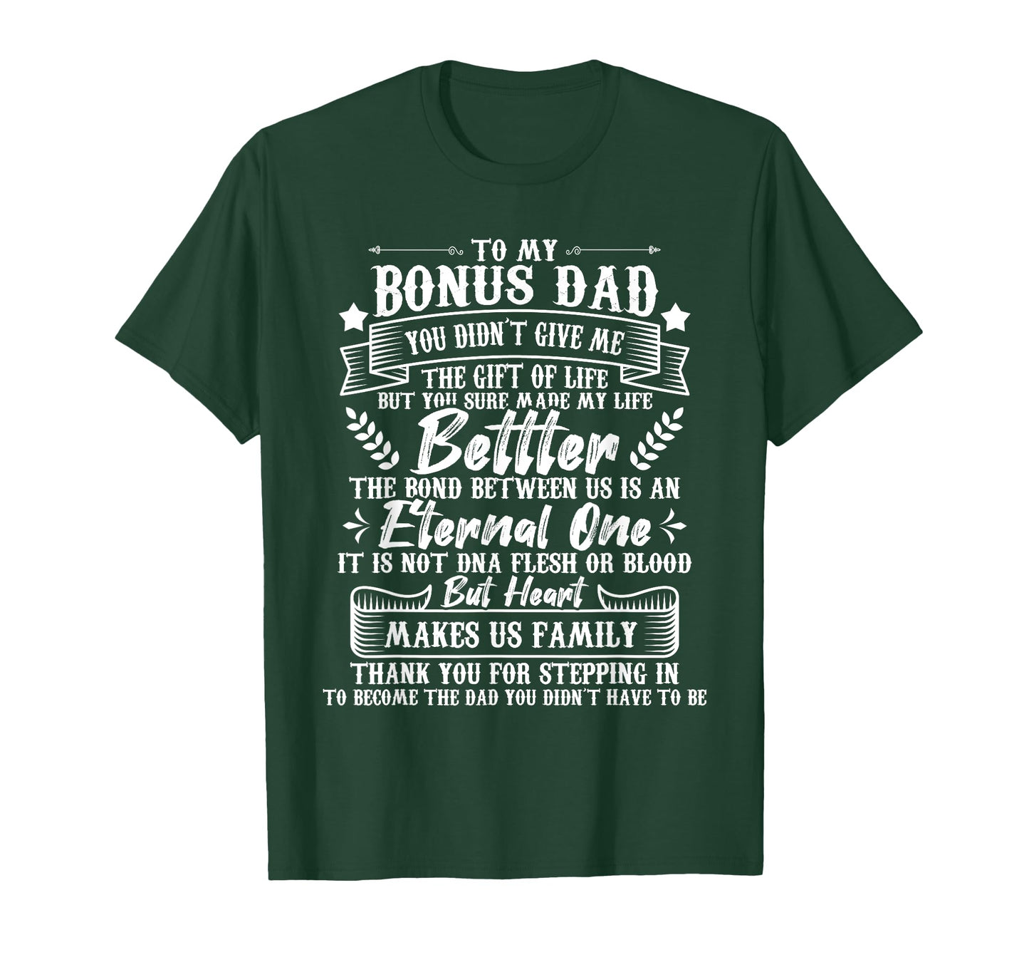 Thank You For Stepping In To Become The Dad - Stepdad Father T-Shirt