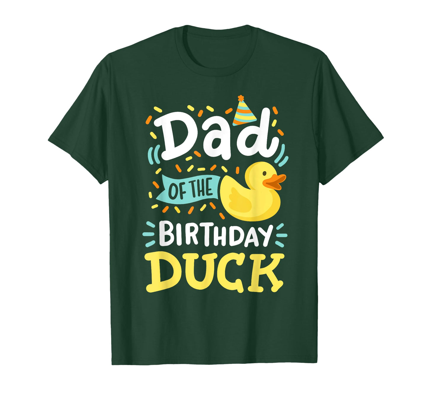 Dad Of The Birthday Duck Boy Rubber Duck Bday Family T-Shirt
