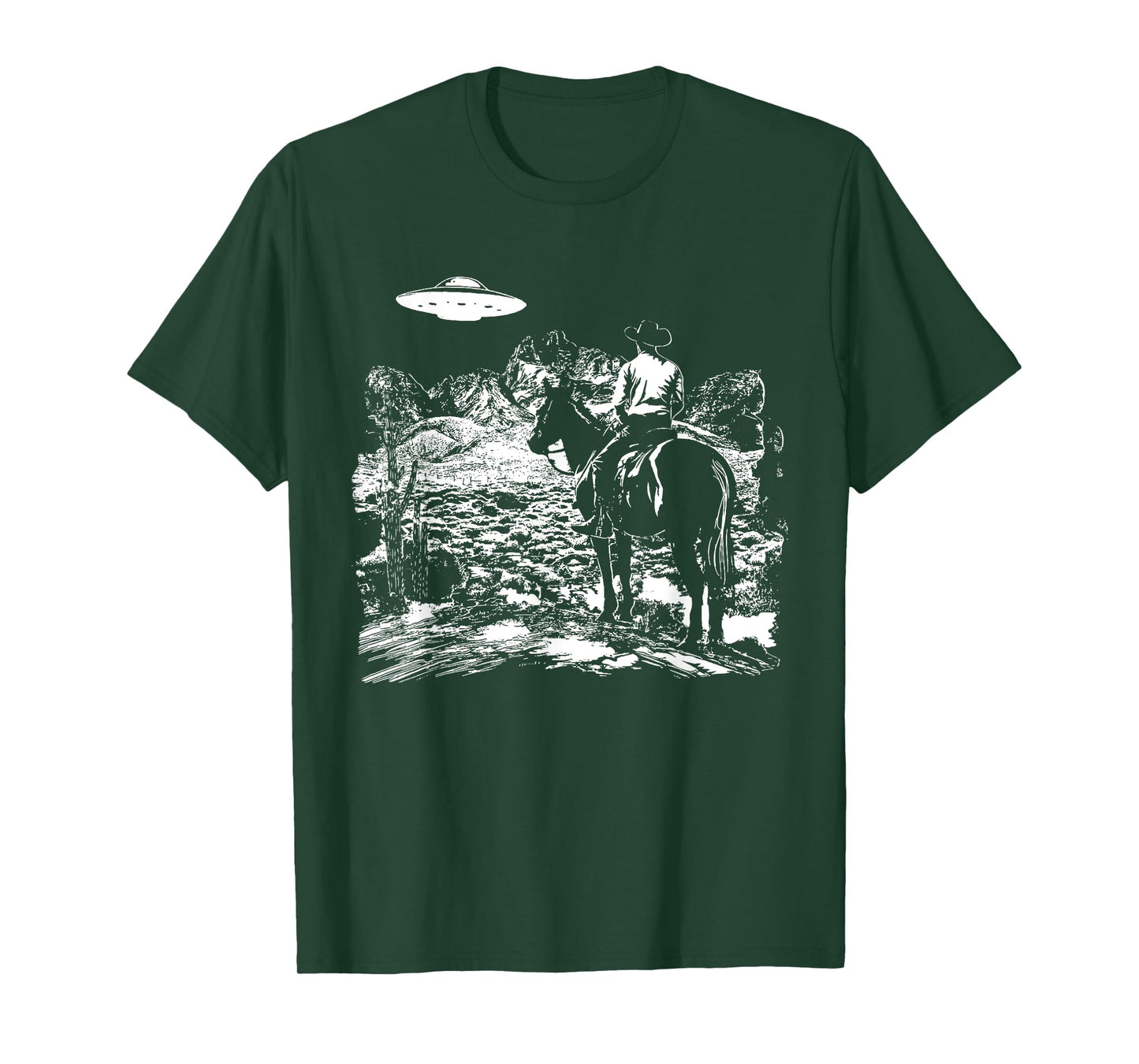UFO Howdy Alien Cowboy Halloween Costume Ufo Western T-Shirt