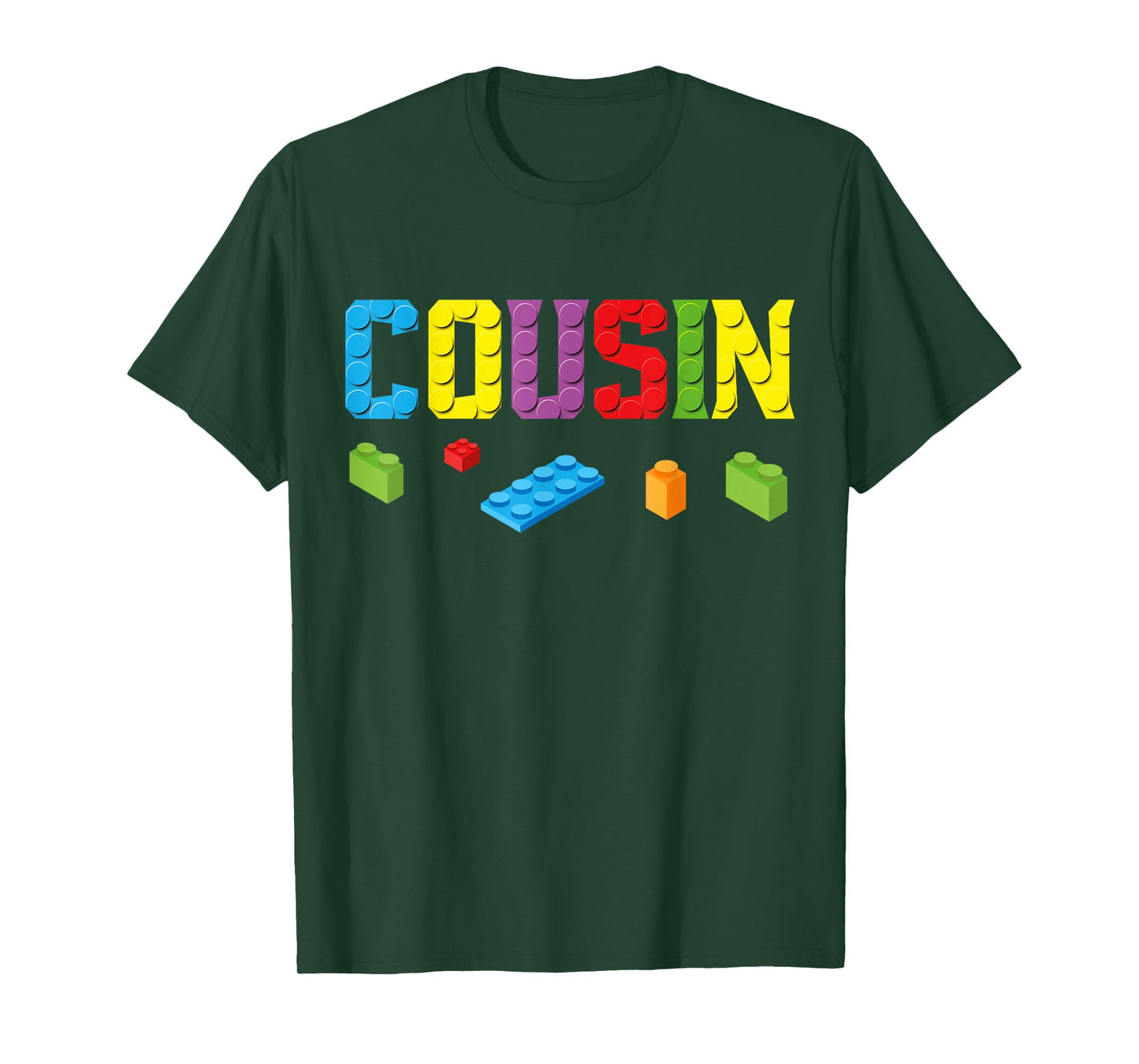 Cousin Master Builder Building Bricks Blocks Family Set Men T-Shirt