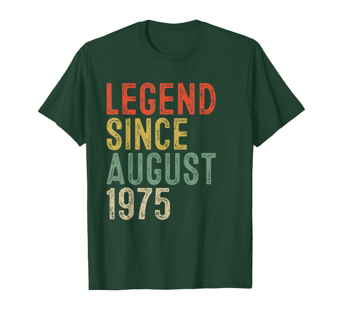 Legend Since August 1975 50th Birthday Gifts 50 Year Old T-Shirt