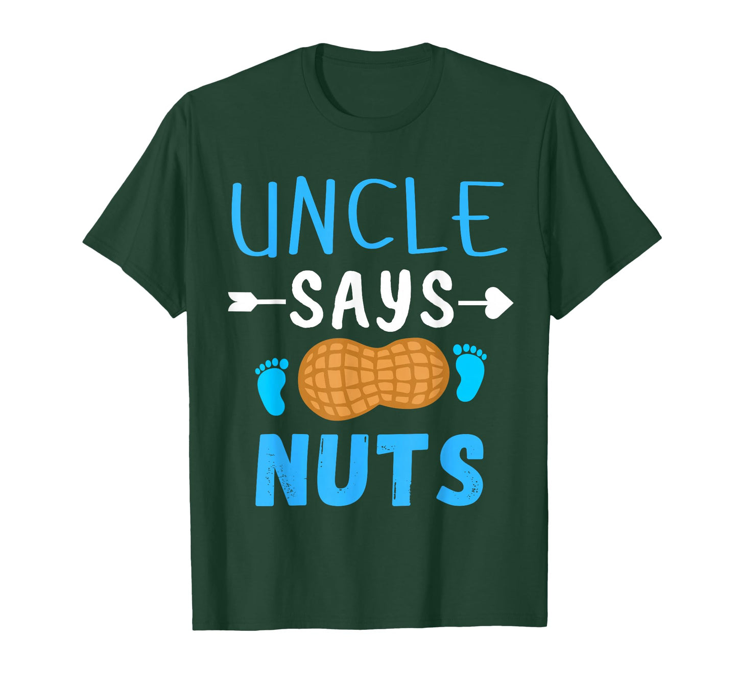 Gender reveal Uncle says nuts Boy matching family party T-Shirt