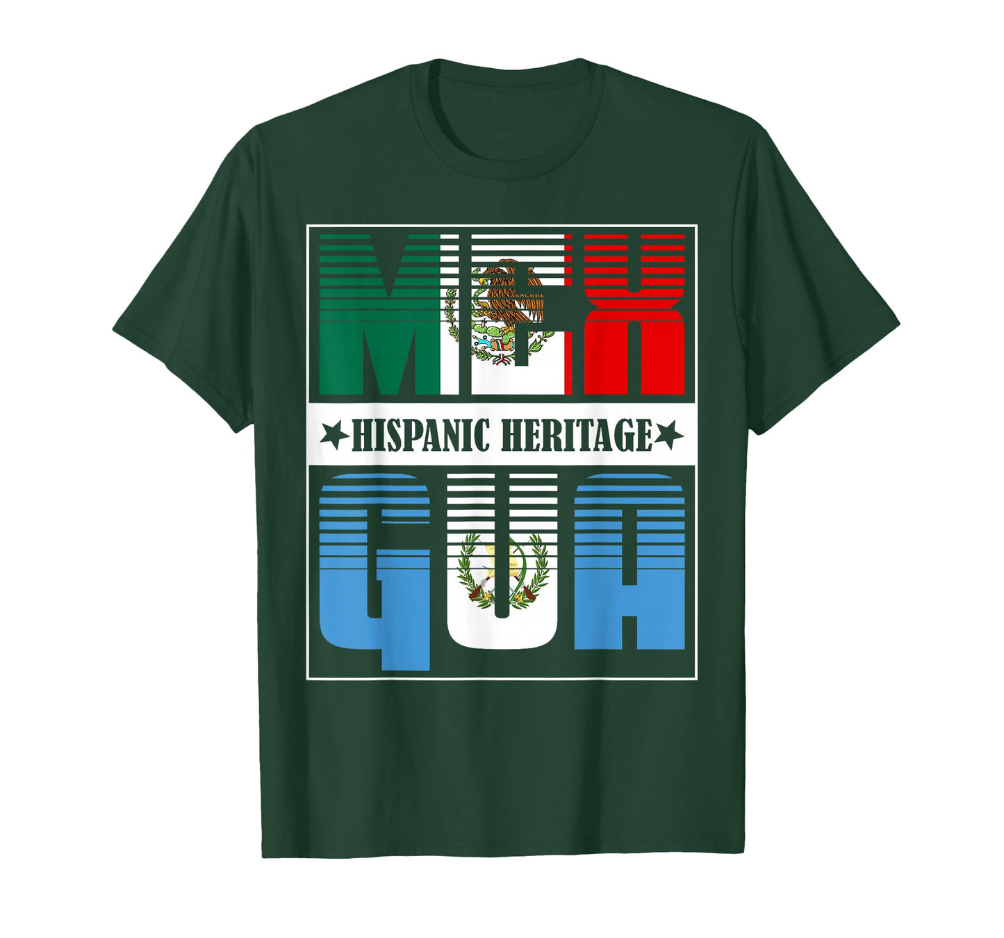 Half Mexican Half Guatemalan Pride Hispanic Heritage Month T-Shirt