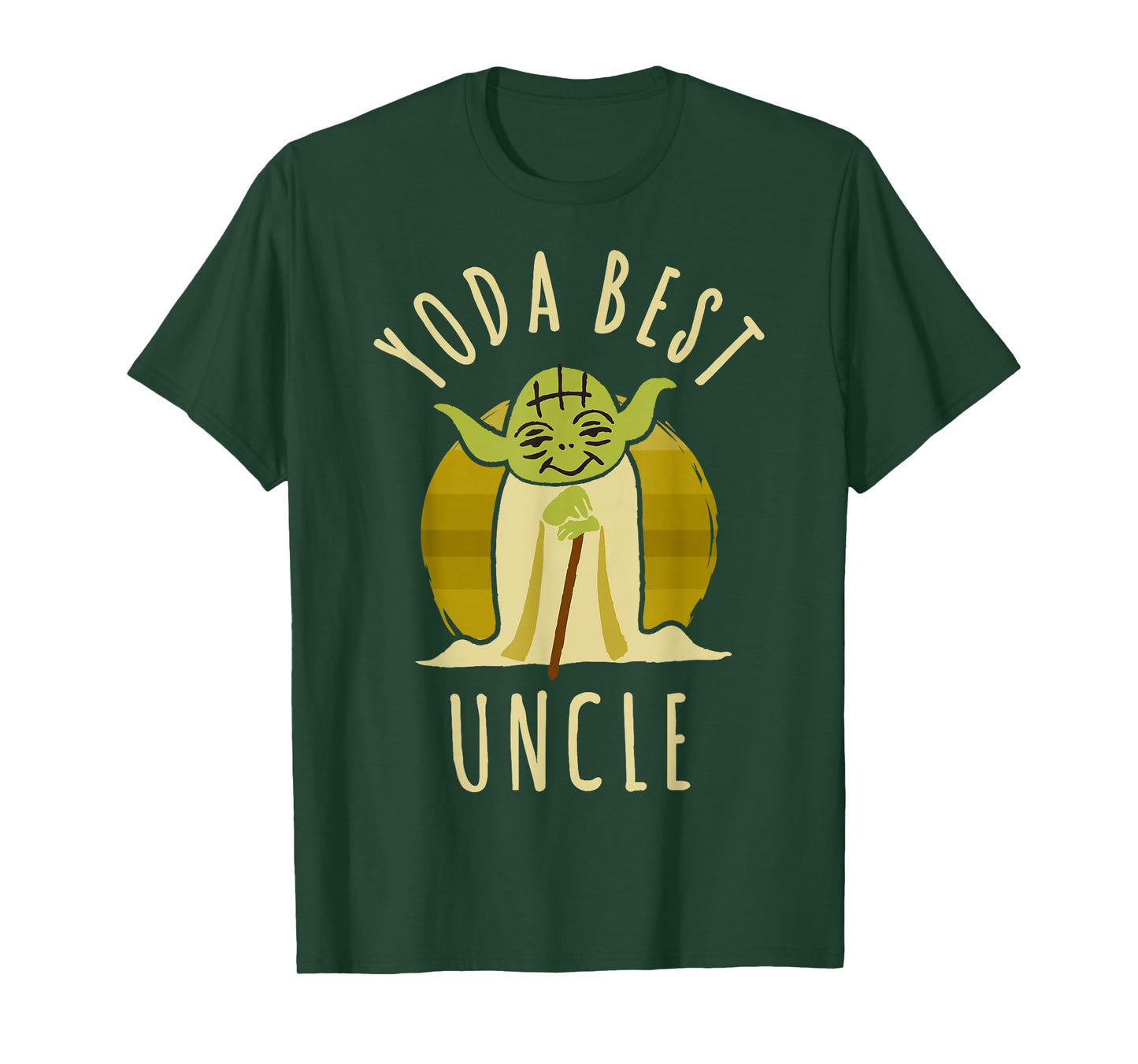 Star Wars Yoda Best Uncle Cartoon Yoda Disney+ T-Shirt