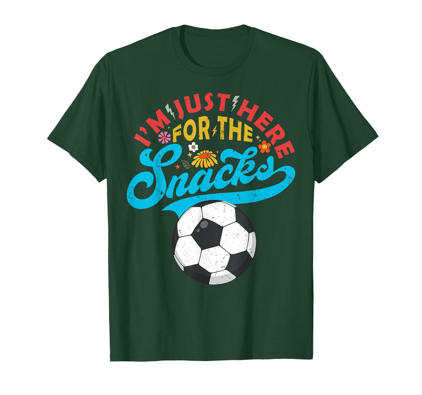 I'm Just Here For The Snacks Funny Fantasy Soccer League T-Shirt