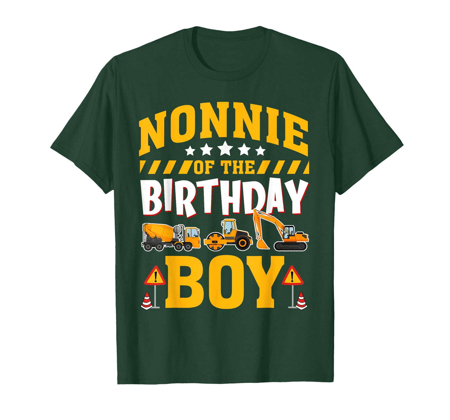 Nonnie of The Birthday Boy Construction Truck T-Shirt