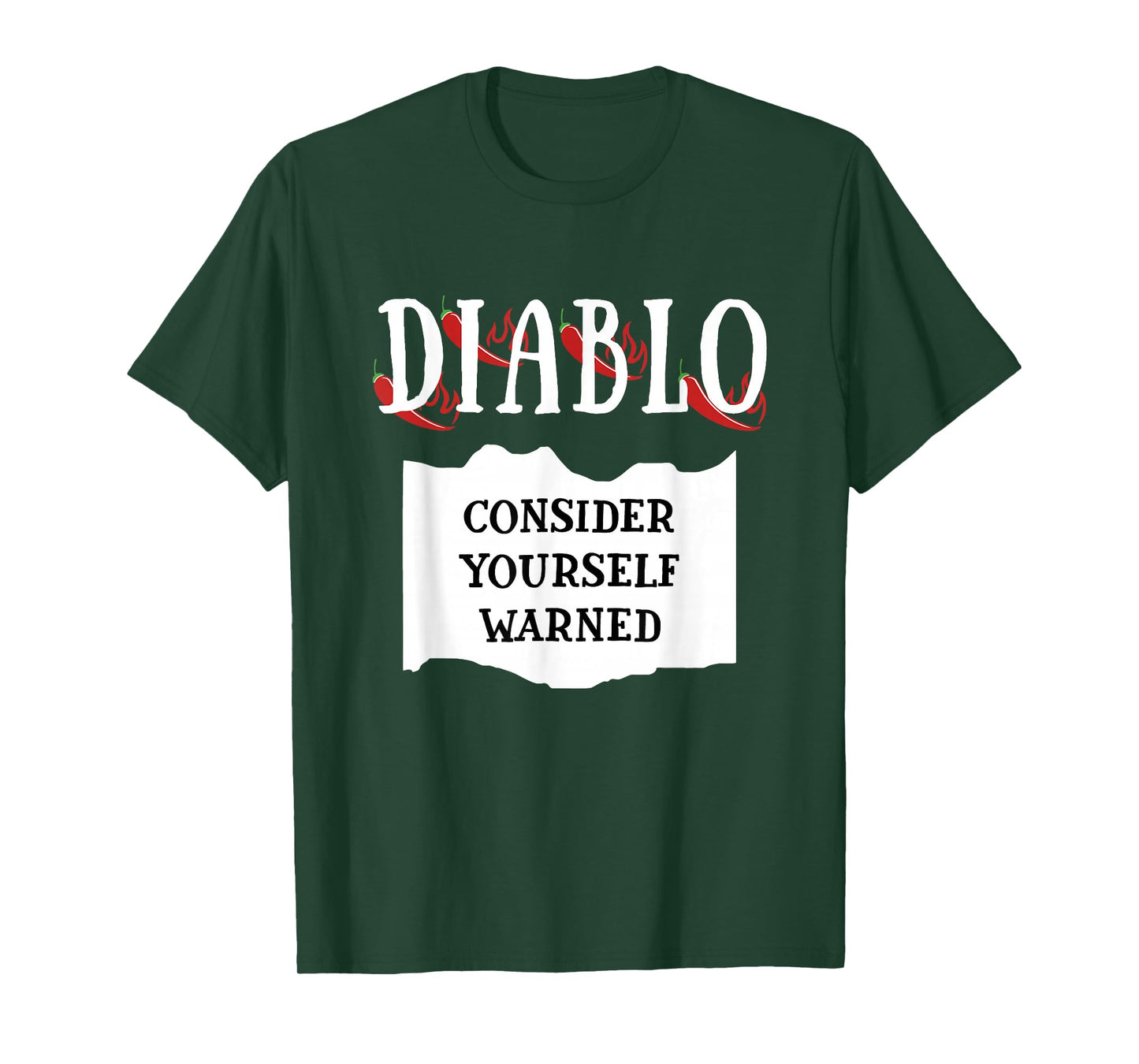 Consider Yourself Warned Diablo Hot Sauce Group Costume T-Shirt