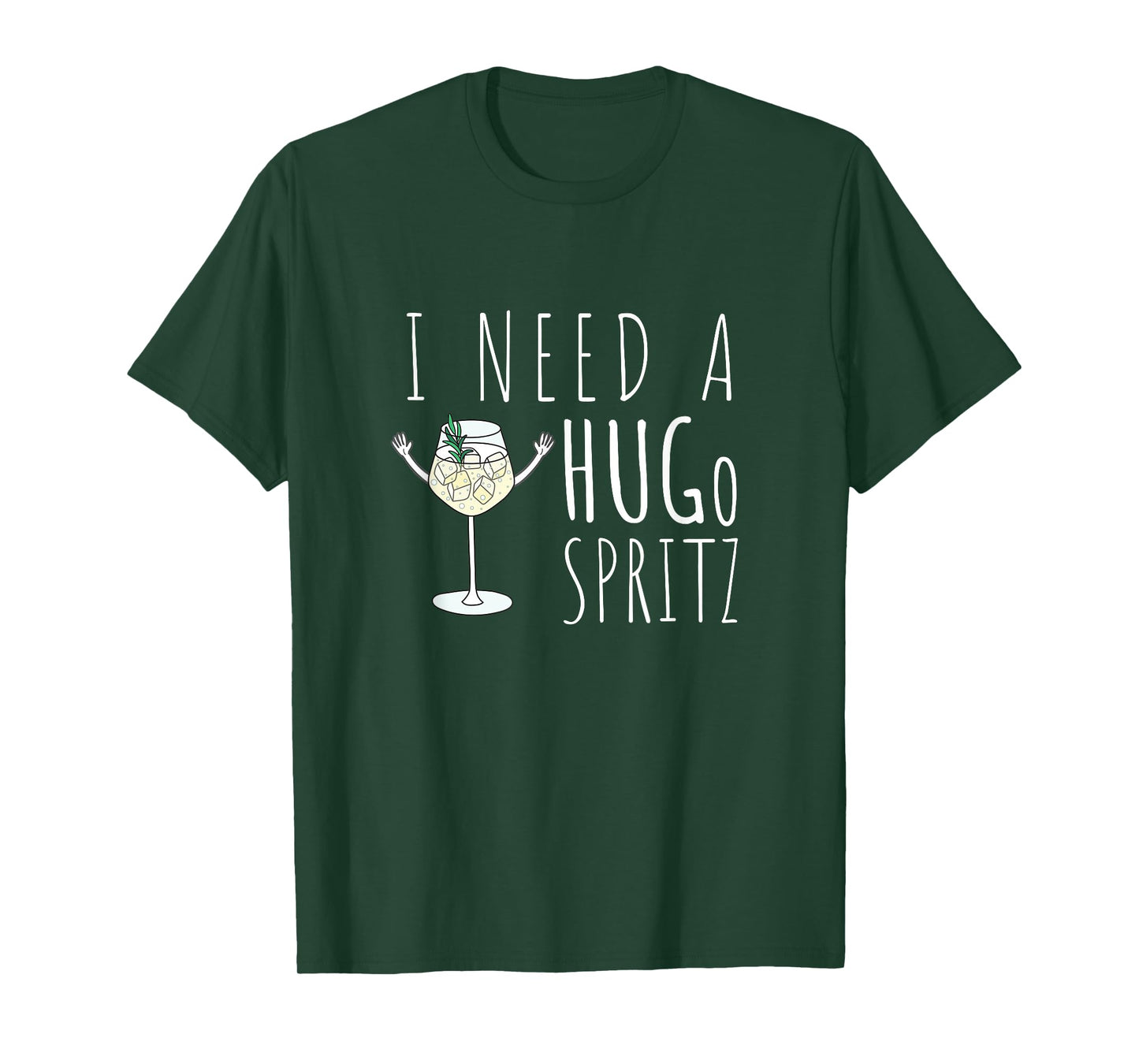 I Need a HUGo Spritz Summer Elderberry Prosecco Cocktail Hug T-Shirt